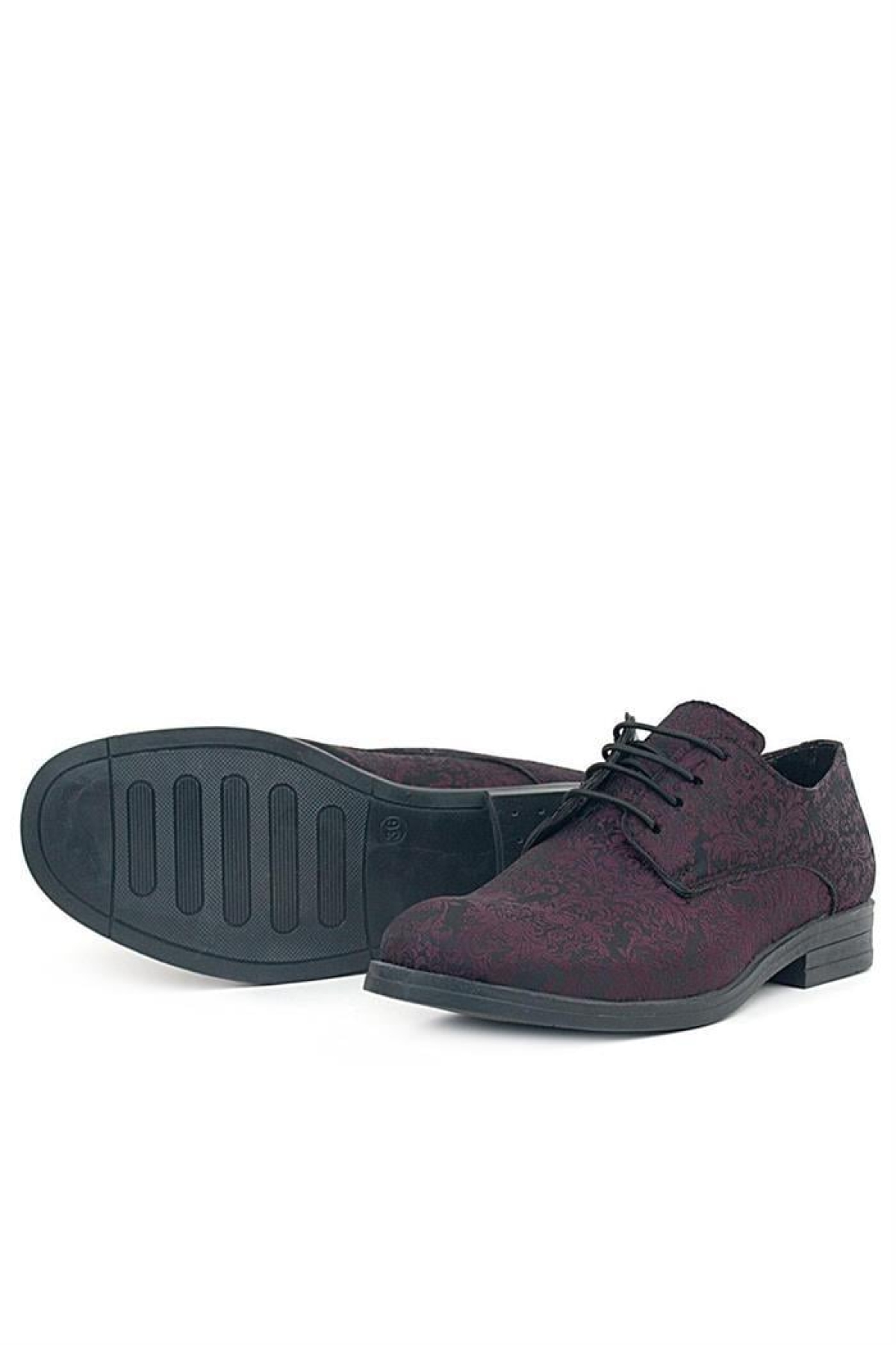 Bordo Bağcıklı Takım Elbise Klasik Çocuk Ayakkabı - Görsel 6
