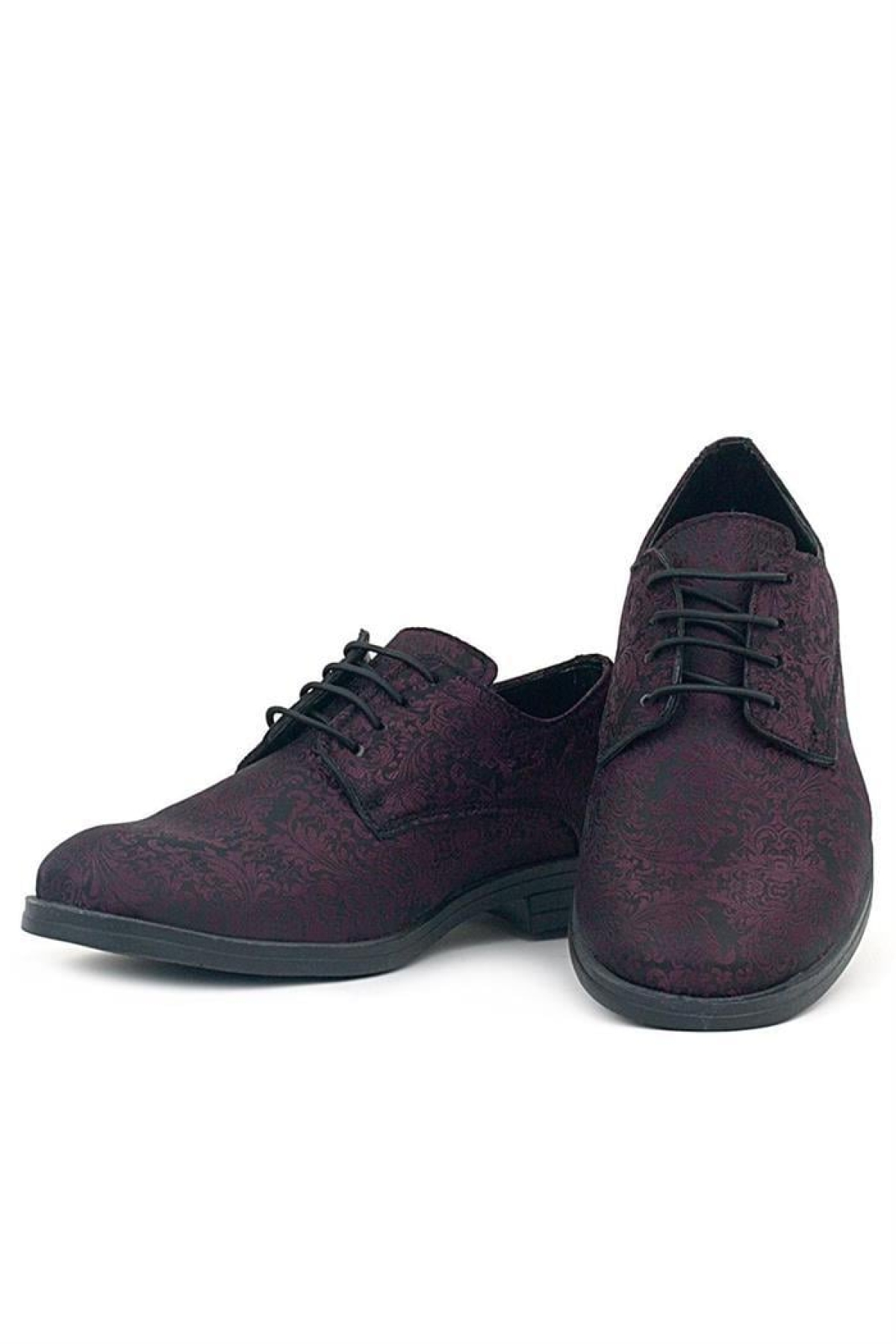 Bordo Bağcıklı Takım Elbise Klasik Çocuk Ayakkabı - Görsel 8