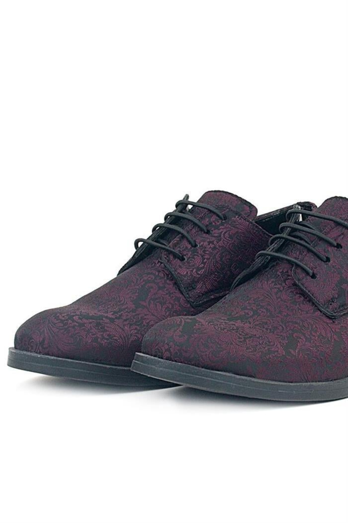 Bordo Bağcıklı Takım Elbise Klasik Çocuk Ayakkabı - Görsel 9