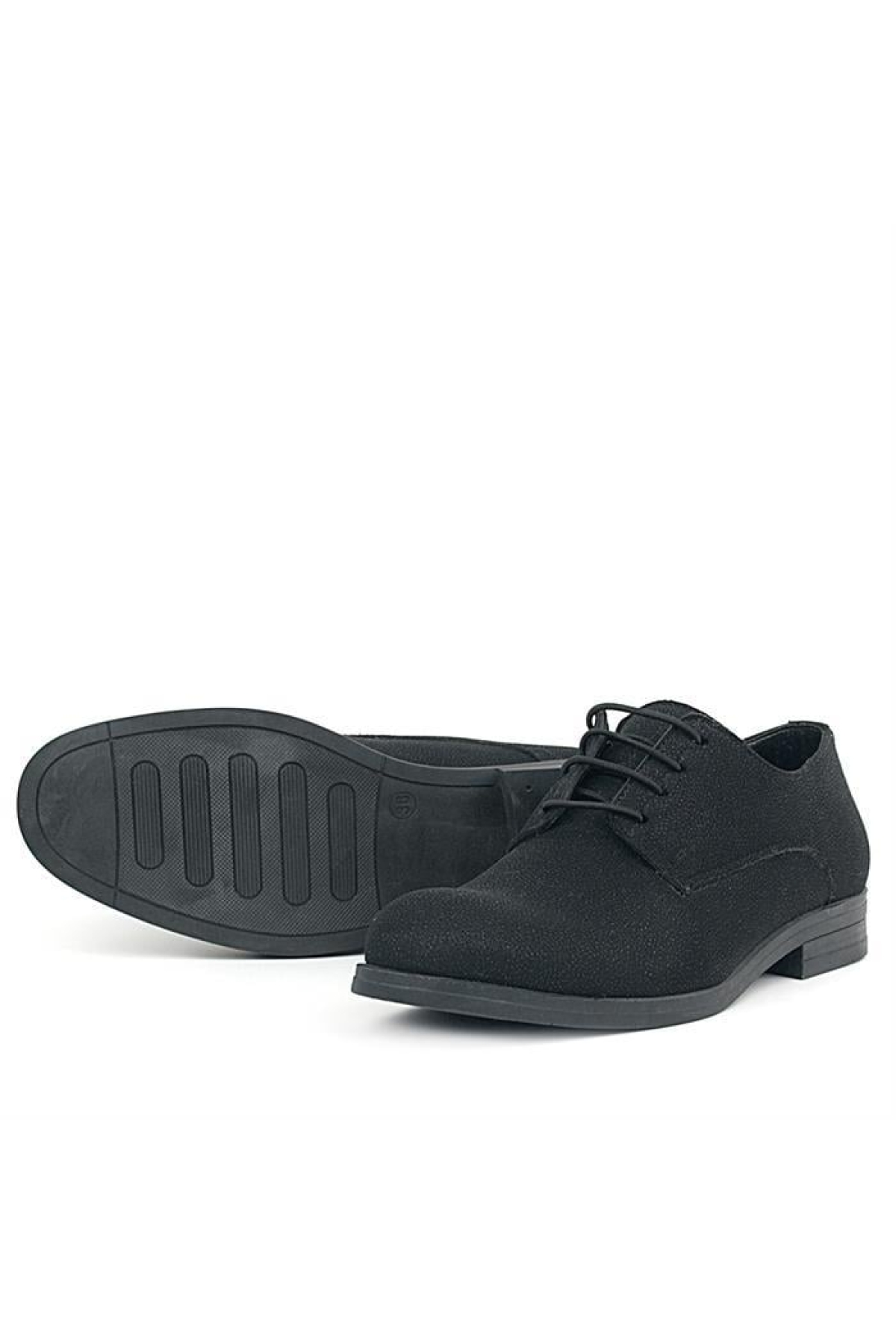 Siyah Simli Bağcıklı Takım Elbise Klasik Çocuk Ayakkabı - Görsel 5