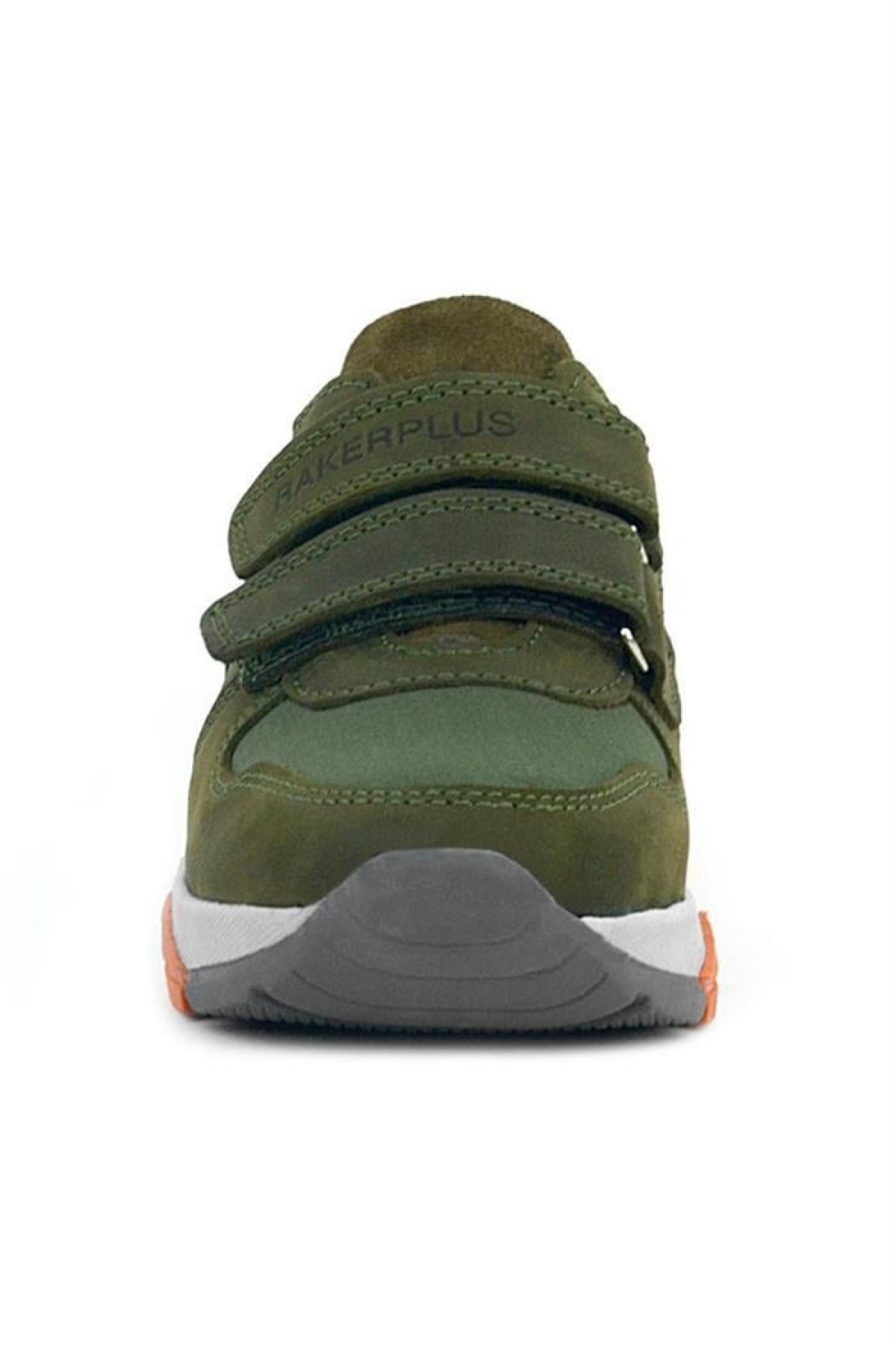 Hakiki Deri Yeşil Çocuk Cırtlı Sneakers Spor Ayakkabı - Görsel 4