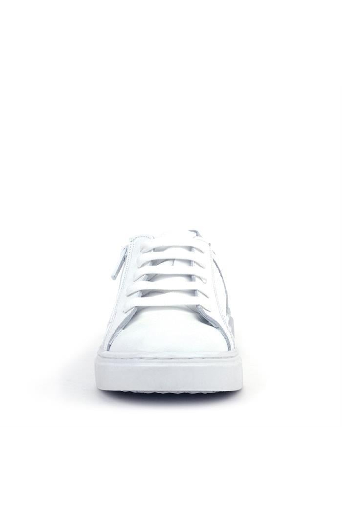Hakiki Deri Alessio Beyaz Bağcıklı Kız Çocuk Spor Okul Ayakkabısı - Görsel 4