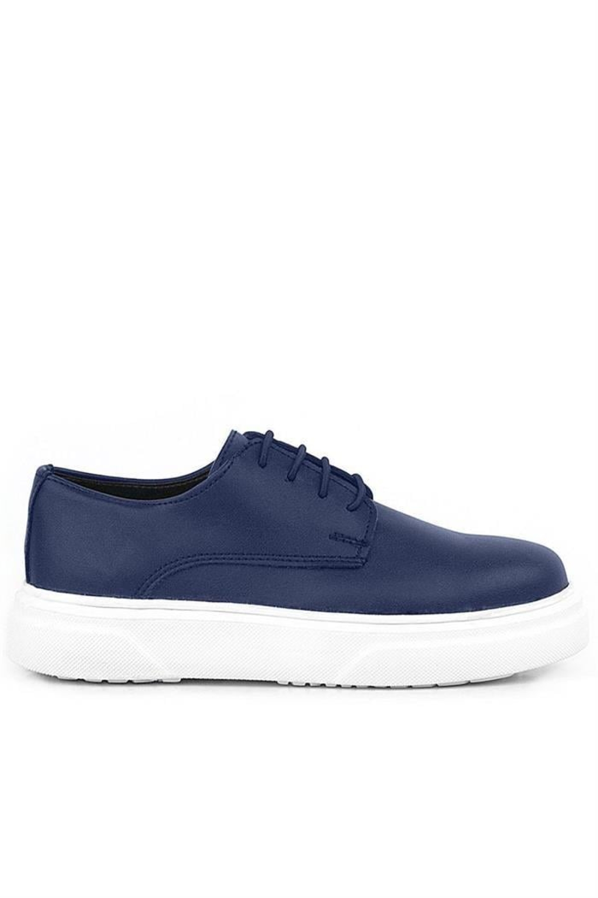 Derby Lacivert Mat Beyaz Taban Çocuk Klasik Ayakkabı - Görsel 4
