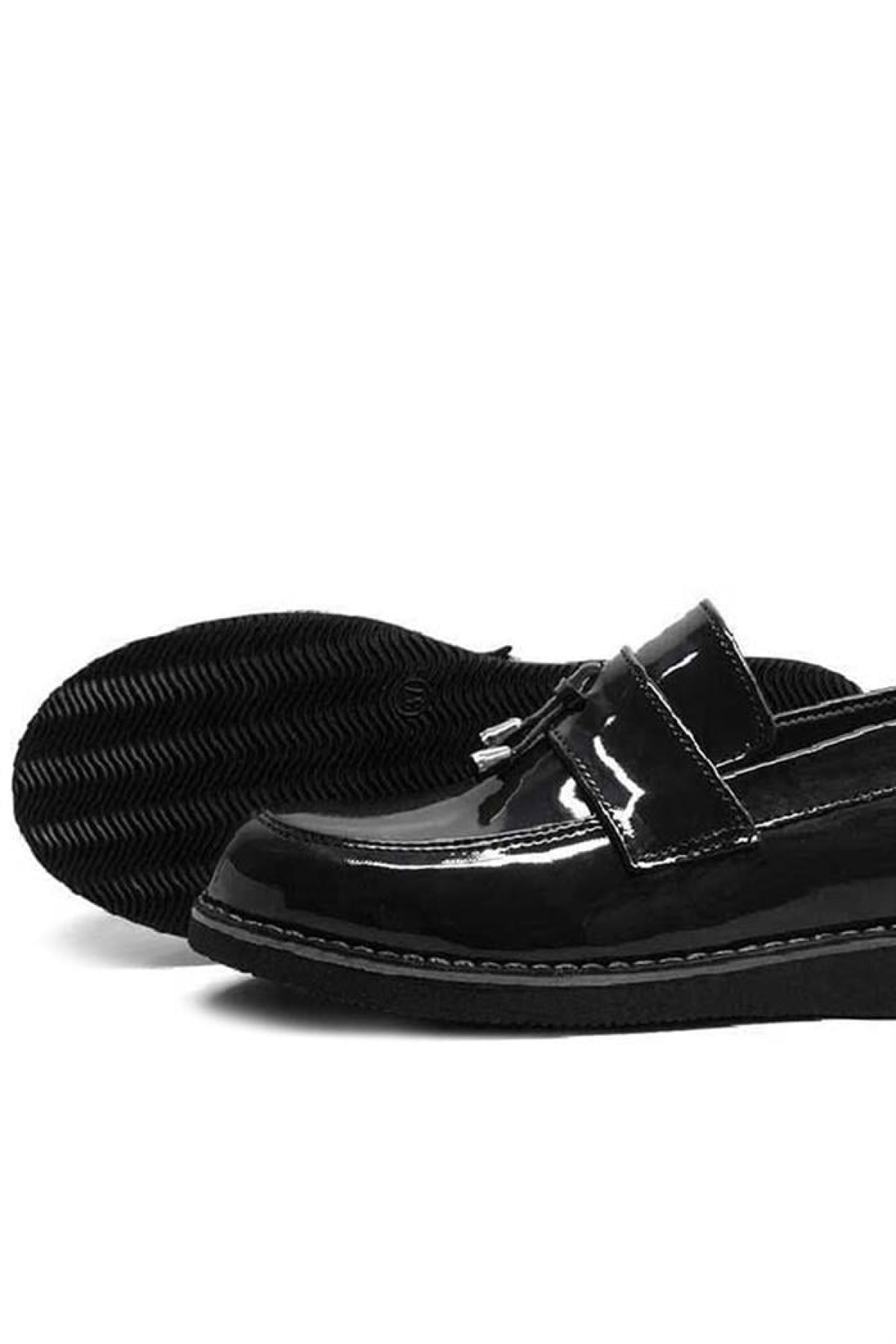 Siyah Rugan Loafer Çocuk Okul Ayakkabı - Görsel 7