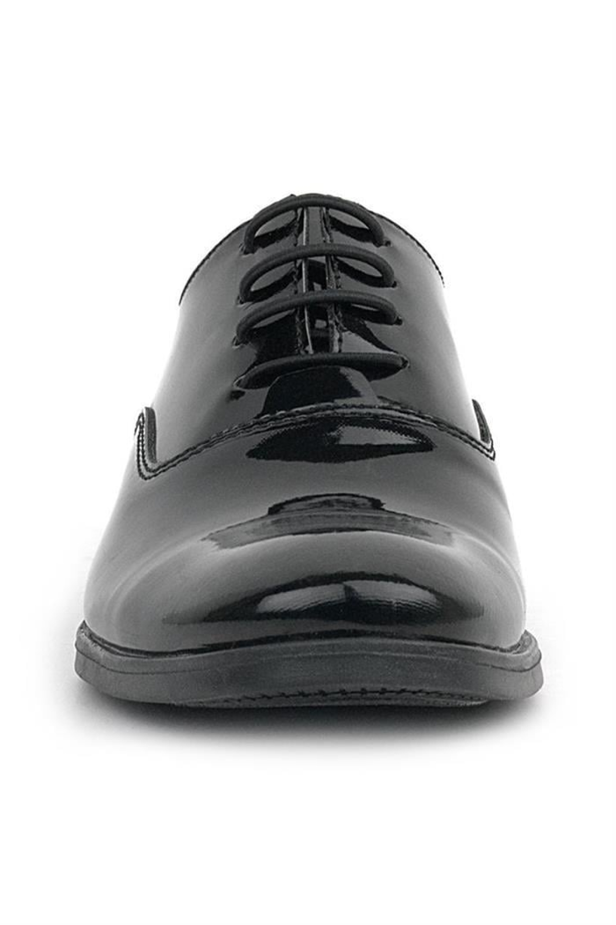 Smokin Siyah Rugan Bağcıklı Çocuk Klasik Ayakkabısı - Görsel 5