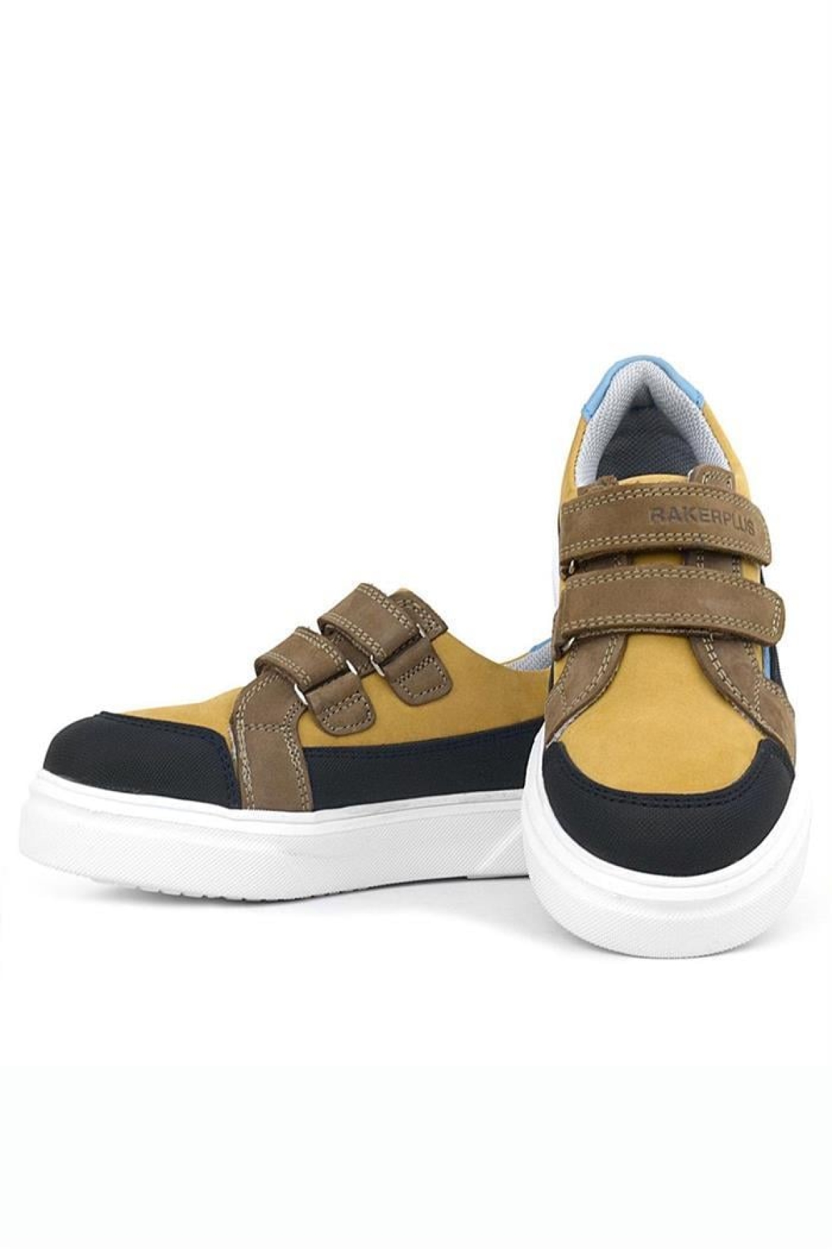 Hakiki Deri Taba Yüksek Taban Cırtlı Çocuk Günlük Spor Ayakkabı - Görsel 7