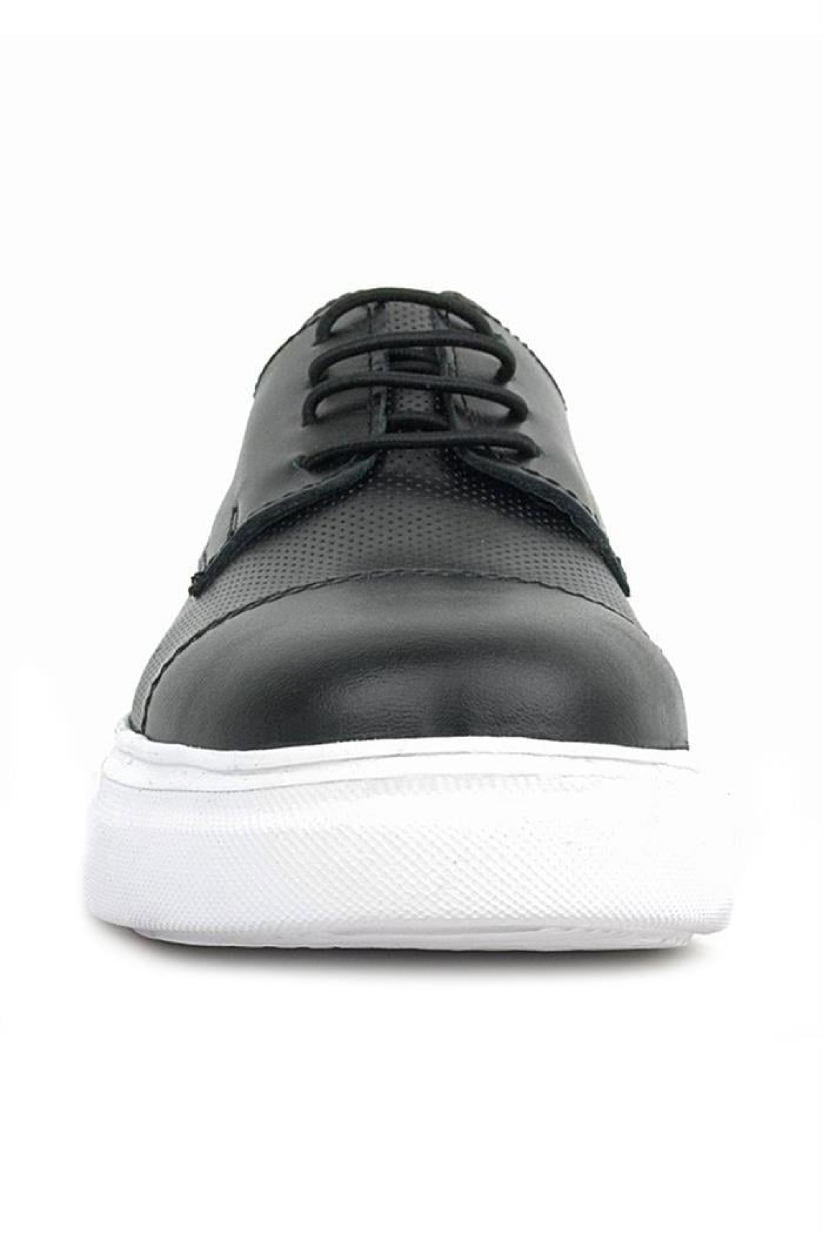 Hakiki Deri Siyah Yüksek Taban Çocuk Klasik Ayakkabı - Görsel 5