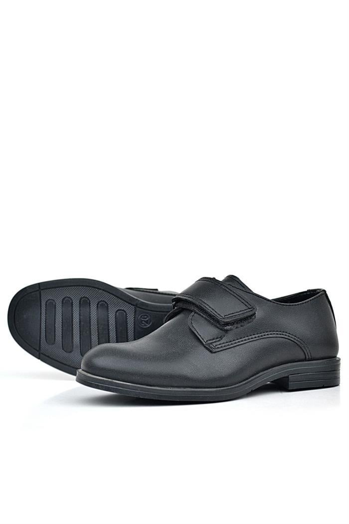 Siyah Mat Cırt Cırtlı Oxford Çocuk Okul Ayakkabısı - Görsel 6
