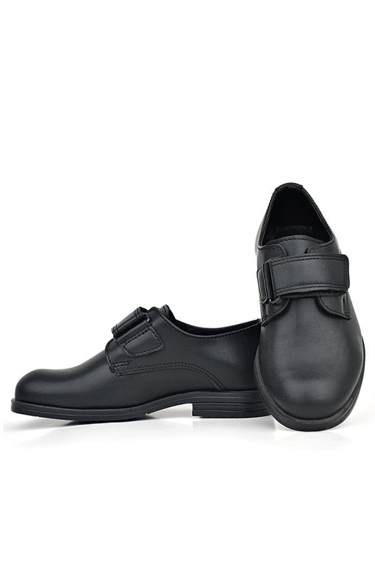 Siyah Mat Cırt Cırtlı Oxford Çocuk Okul Ayakkabısı - Görsel 7