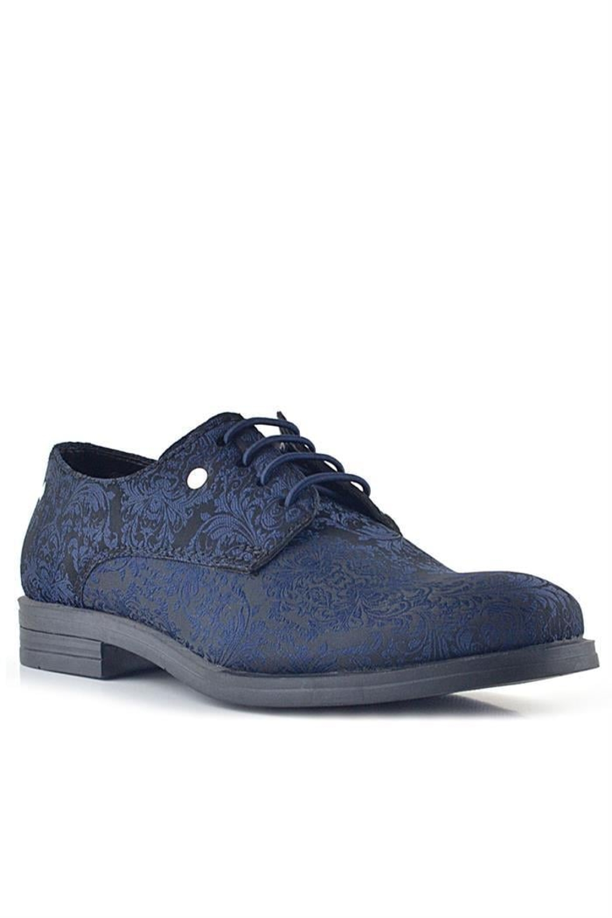 Lacivert Metal Detaylı Takım Elbise Çocuk Klasik Ayakkabı - Görsel 3