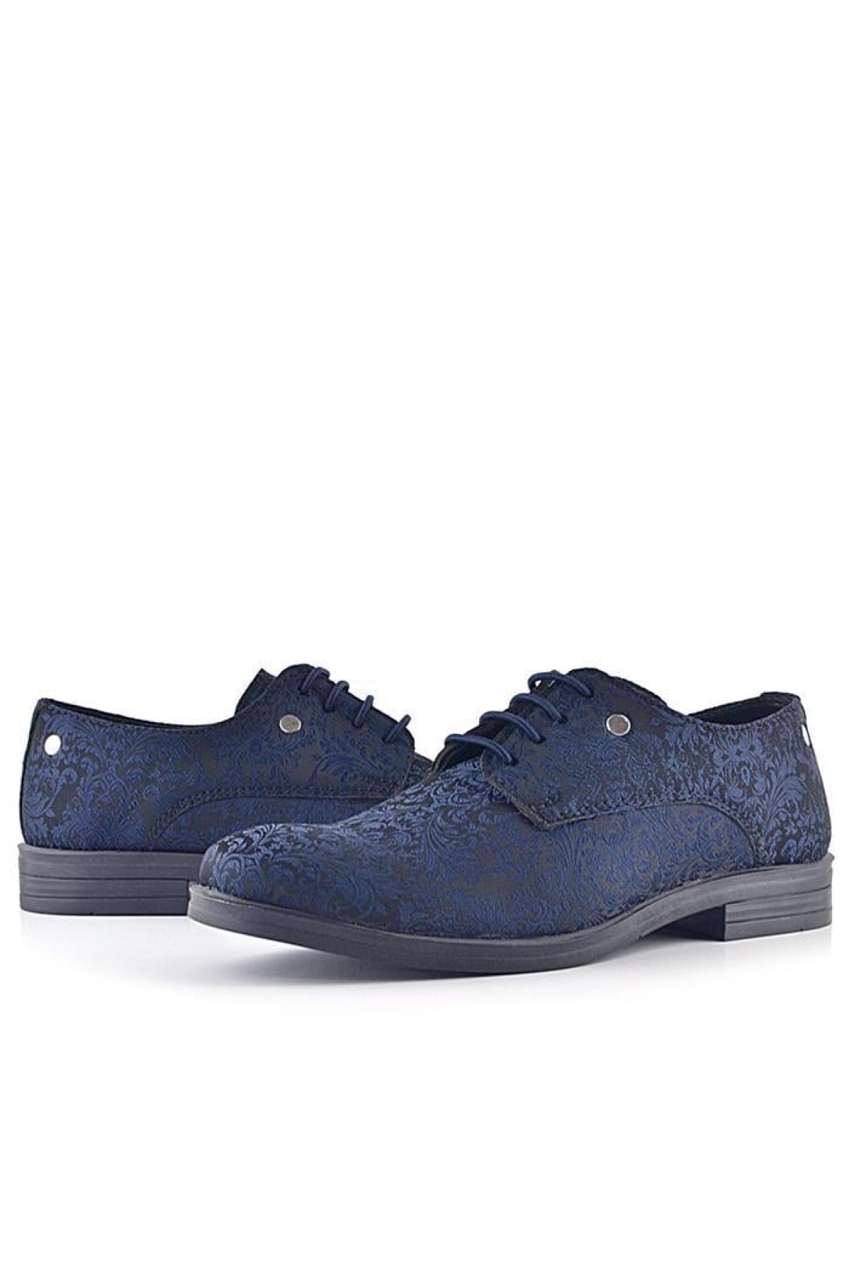 Lacivert Metal Detaylı Takım Elbise Çocuk Klasik Ayakkabı - Görsel 9
