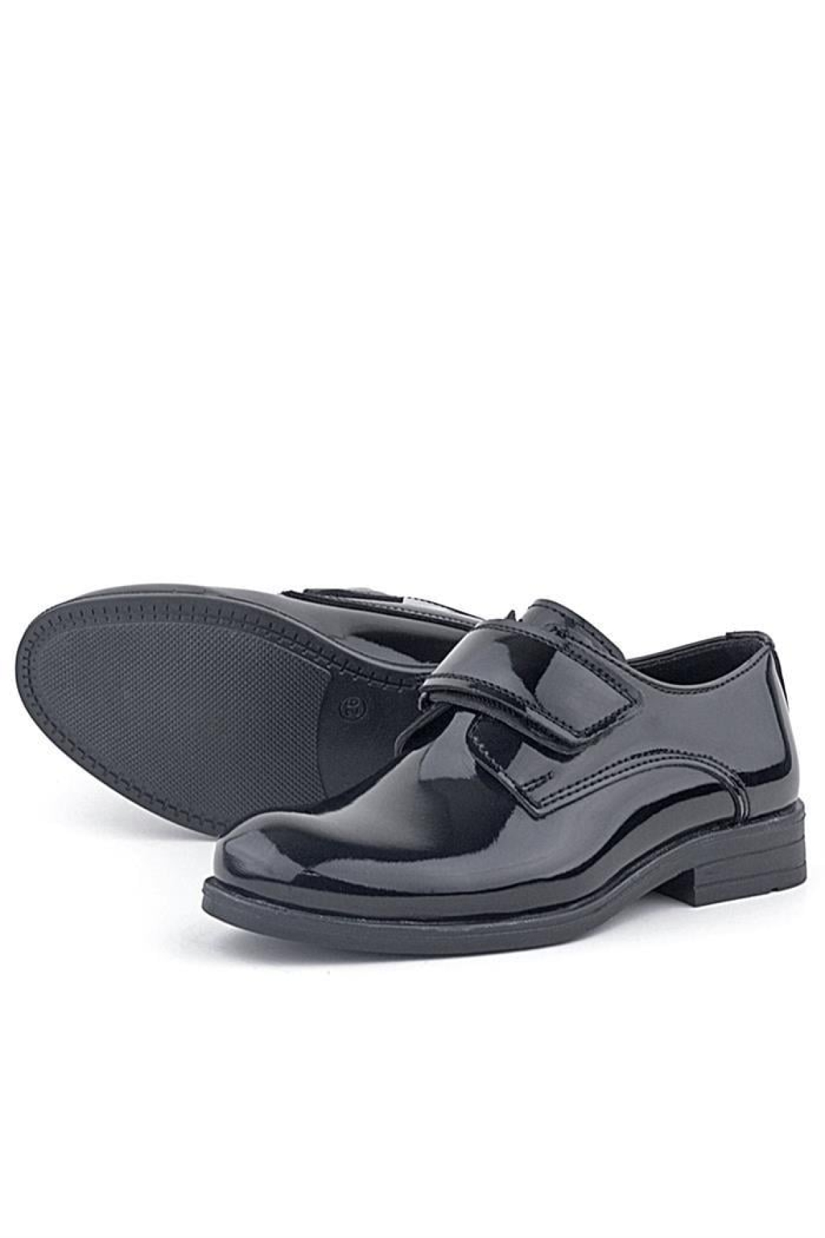 Siyah Rugan Cırt Cırtlı Oxford Çocuk Okul Ayakkabısı - Görsel 7