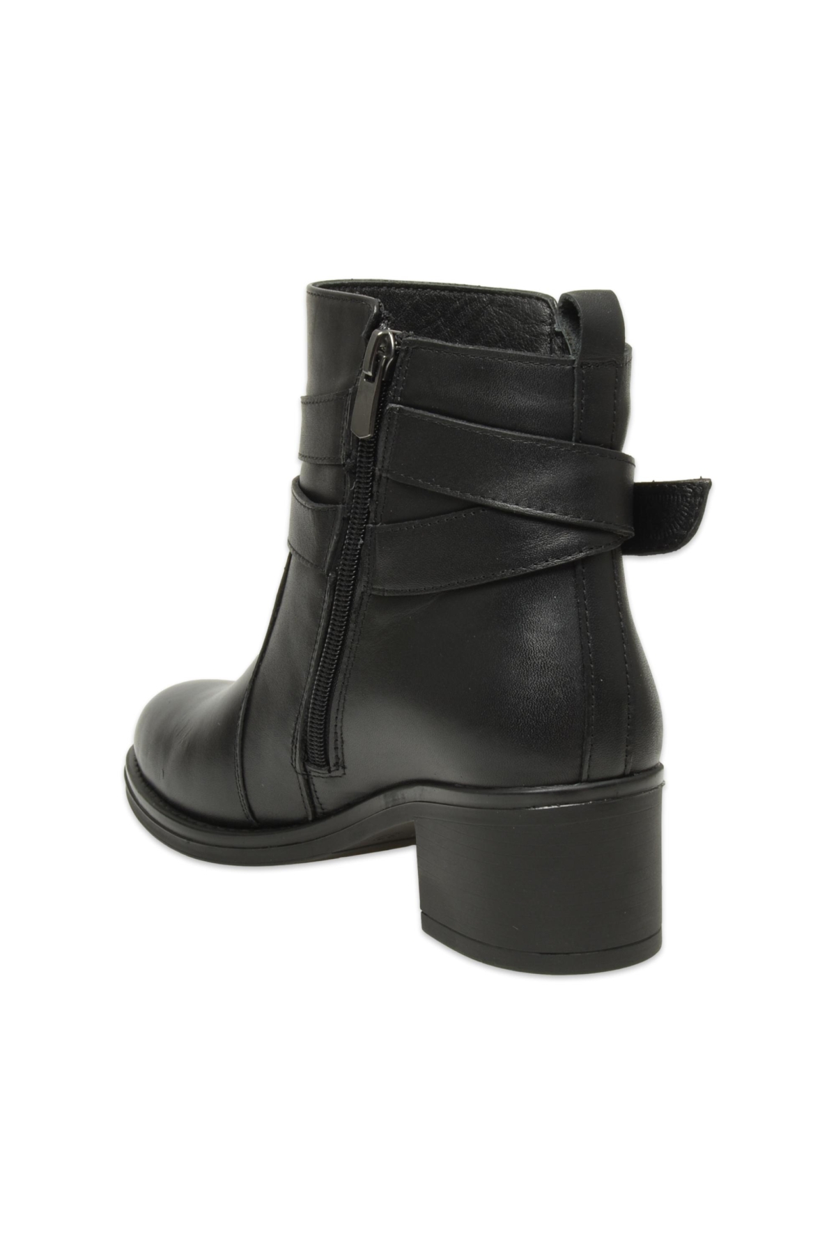 D25Kb-1670 Günlük Topuklu Siyah Kadın Bot - Görsel 5