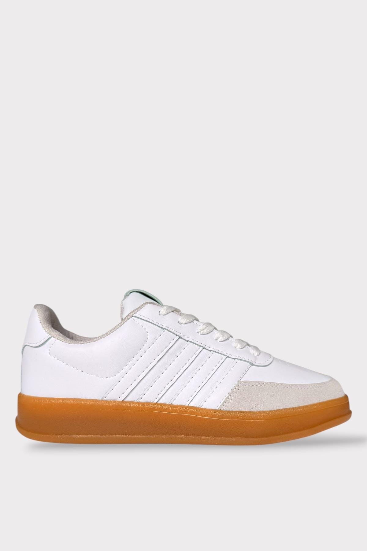 Liger Liger Erkek Günlük Bağcıklı Spor Ayakkabı BEYAZ Sneaker | Flo Beyaz - 2. görsel