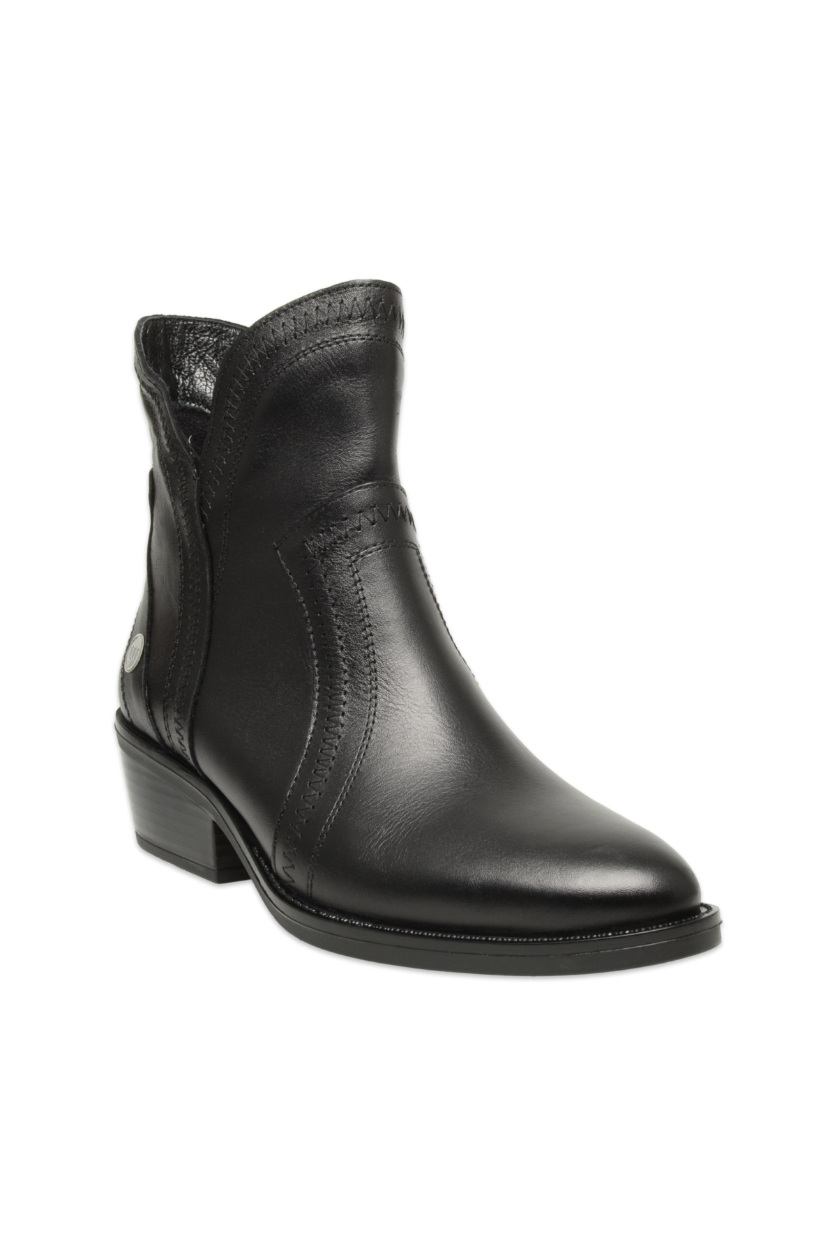 D25Kb-8080 Günlük Topuklu Siyah Kadın Bot - Görsel 2