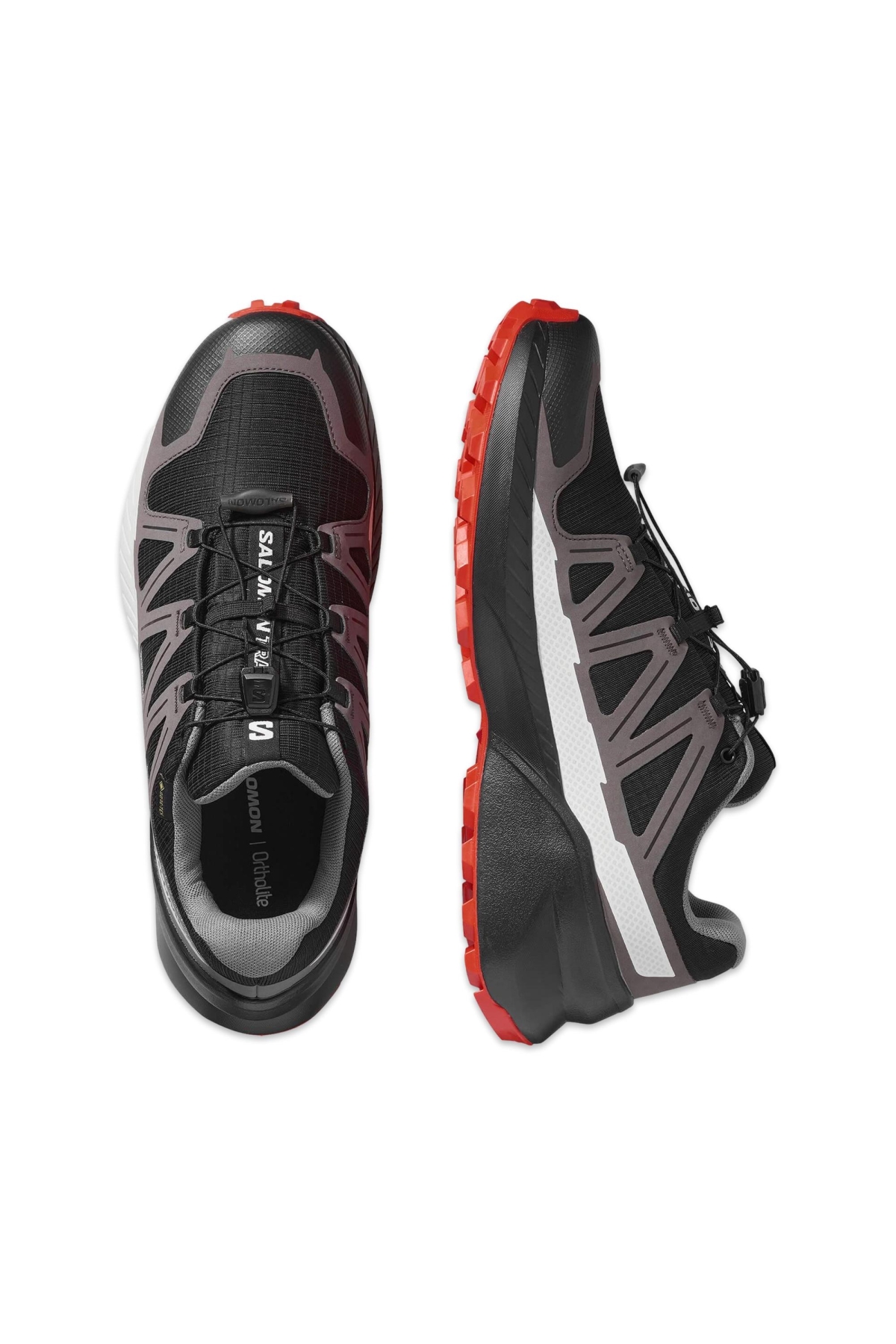 478538 Speedcross Peak Gtx Outdoor Patika Koşusu Siyah-Kırmızı Erkek Spor Ayakkabı - Görsel 4
