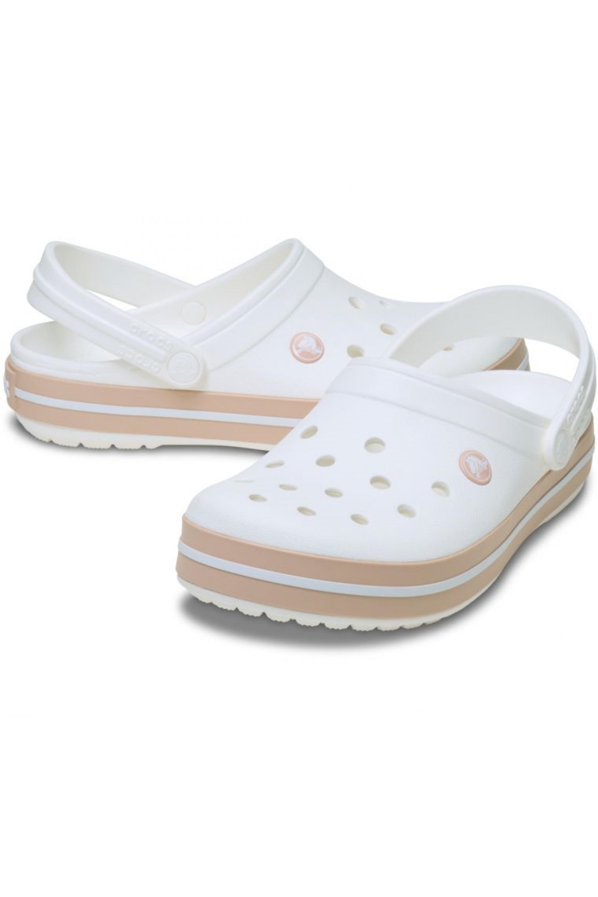 11016 Crocband Beyaz Unisex Terlik - Görsel 5