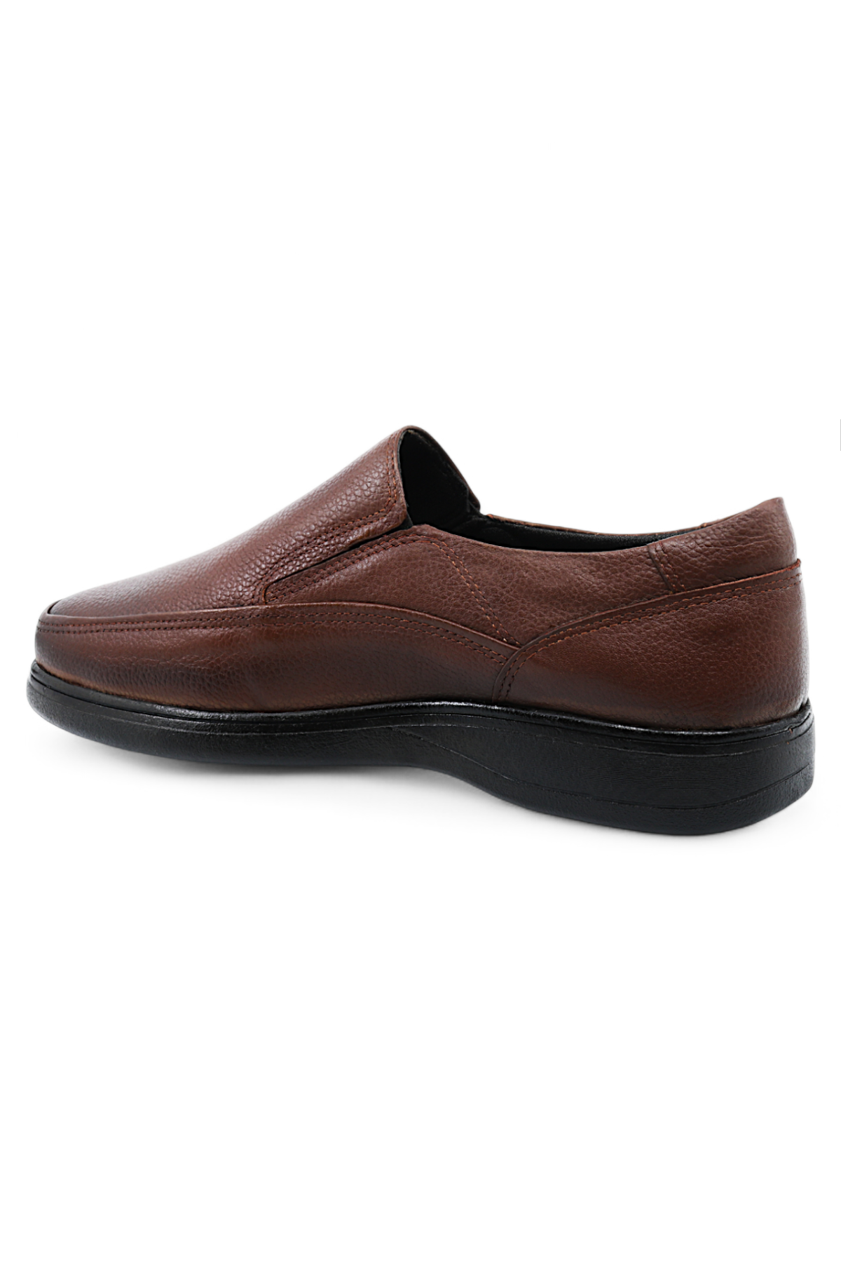 Grade Hakiki Deri Ortopedik Lastikli Kaymaz Taban Erkek Ayakkabı - Görsel 5