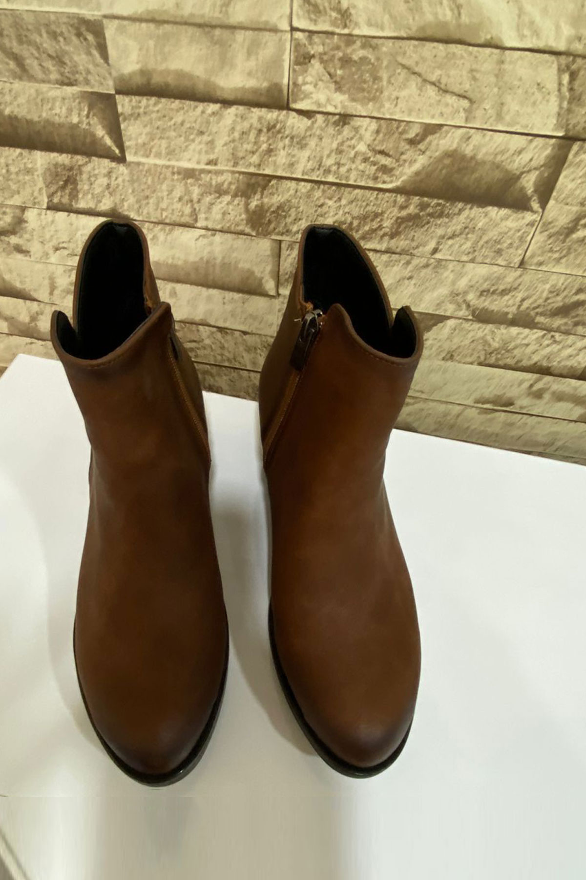 Kadın Fermuarlı 5 CM Topuklu Bot 4010-116-0016 - Görsel 3