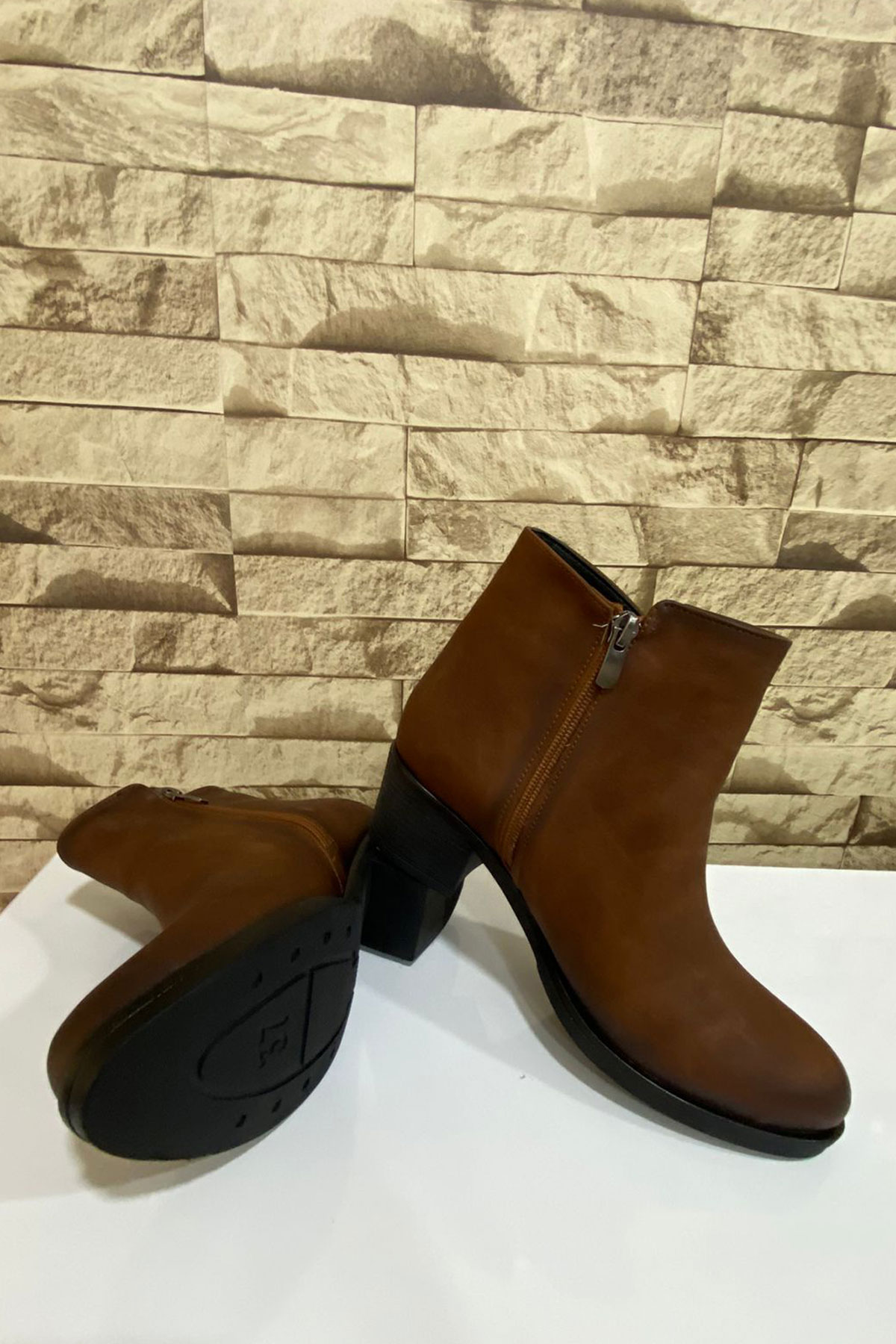 Kadın Fermuarlı 5 CM Topuklu Bot 4010-116-0016 - Görsel 4