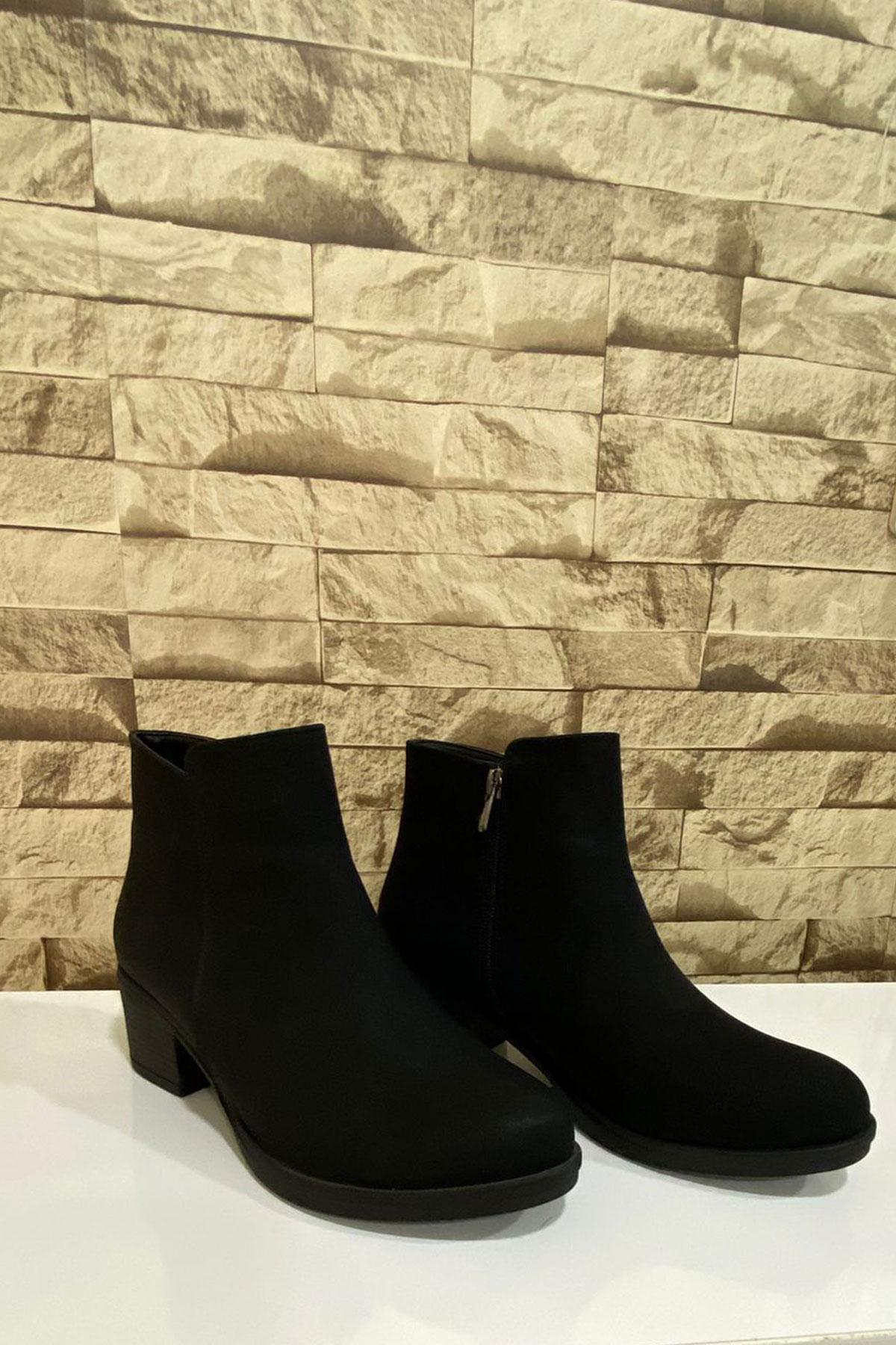Kadın Fermuarlı 5 CM Topuklu Bot 4010-116-0016 - Görsel 2