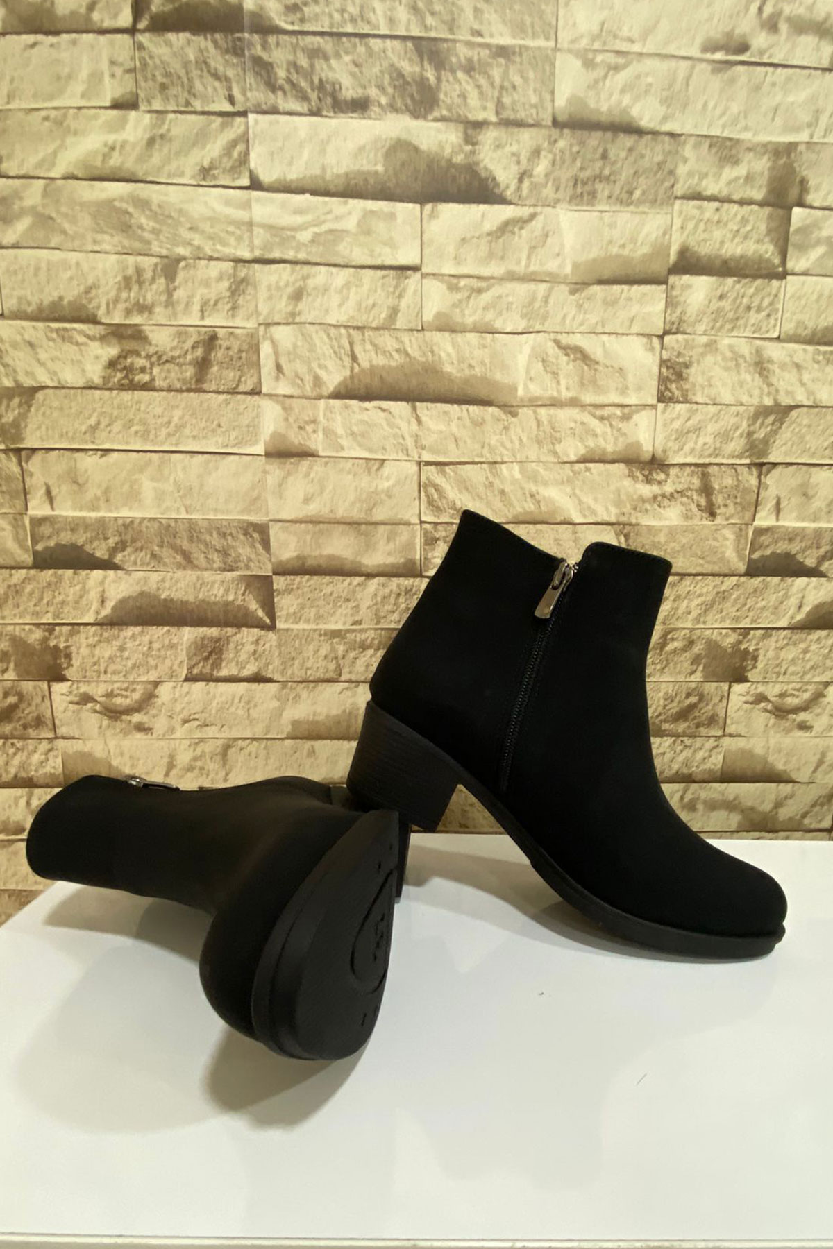 Kadın Fermuarlı 5 CM Topuklu Bot 4010-116-0016 - Görsel 4