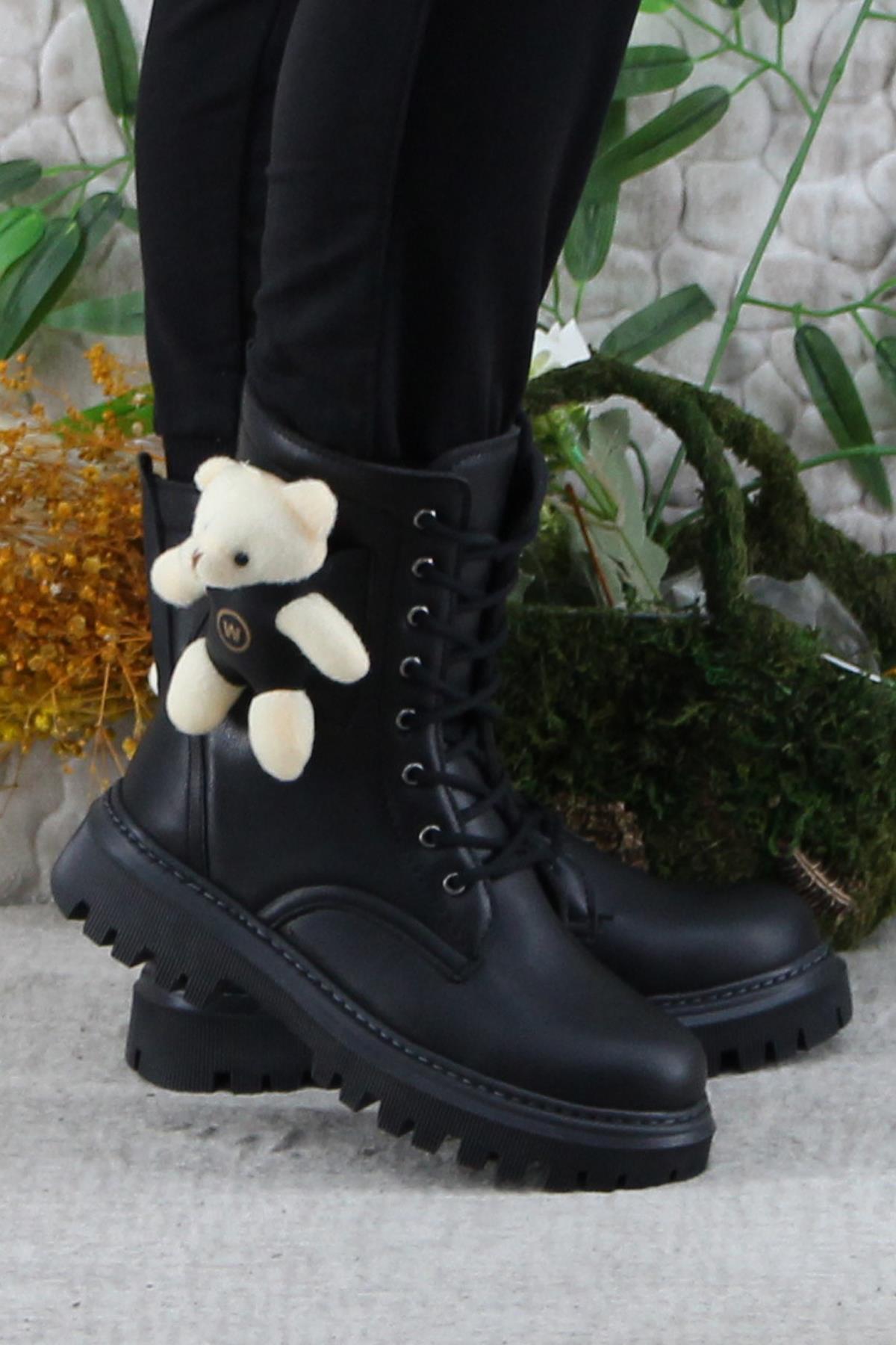 Wnt 2960 Anatomik Sıcak Astar Kaymaz Taban Postal Kız Çocuk Bot - Görsel 2