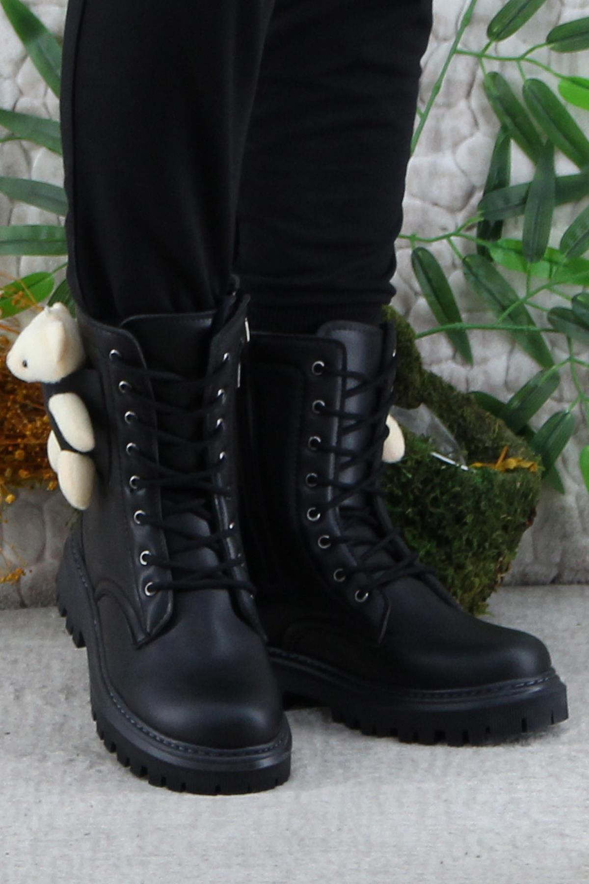 Wnt 2960 Anatomik Sıcak Astar Kaymaz Taban Postal Kız Çocuk Bot - Görsel 3