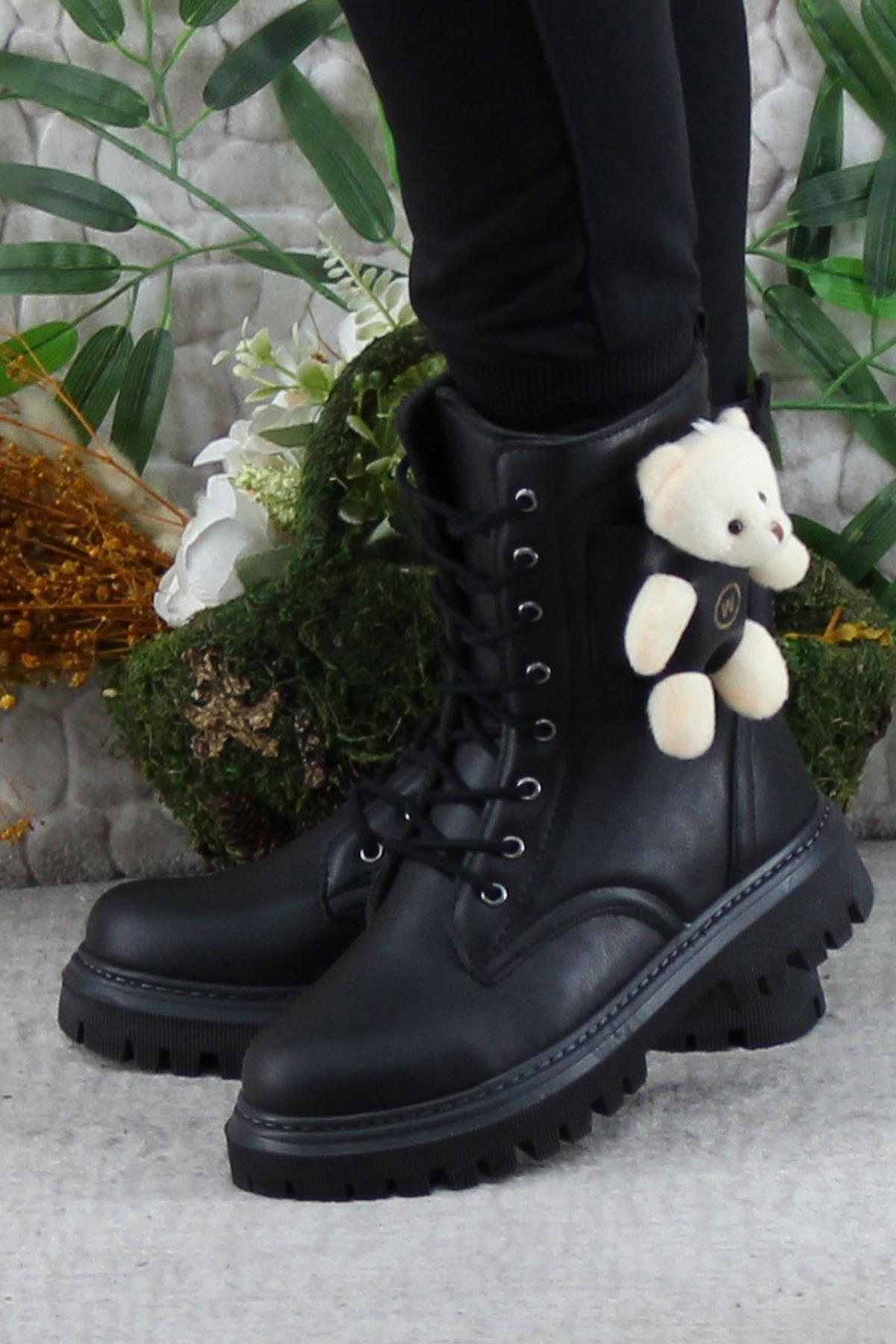 Wnt 2960 Anatomik Sıcak Astar Kaymaz Taban Postal Kız Çocuk Bot - Görsel 4