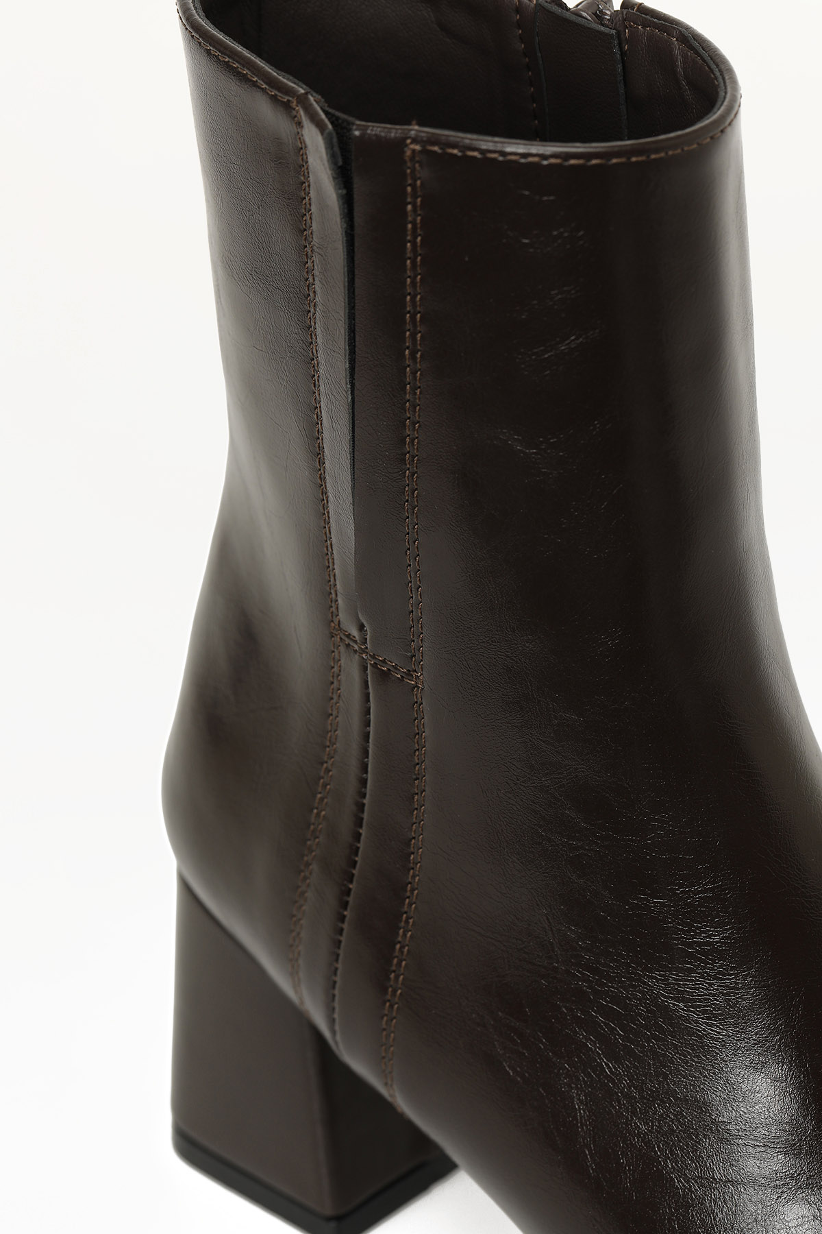 25K-7032 5PR Kahverengi Kadın Topuklu Bot - Görsel 8