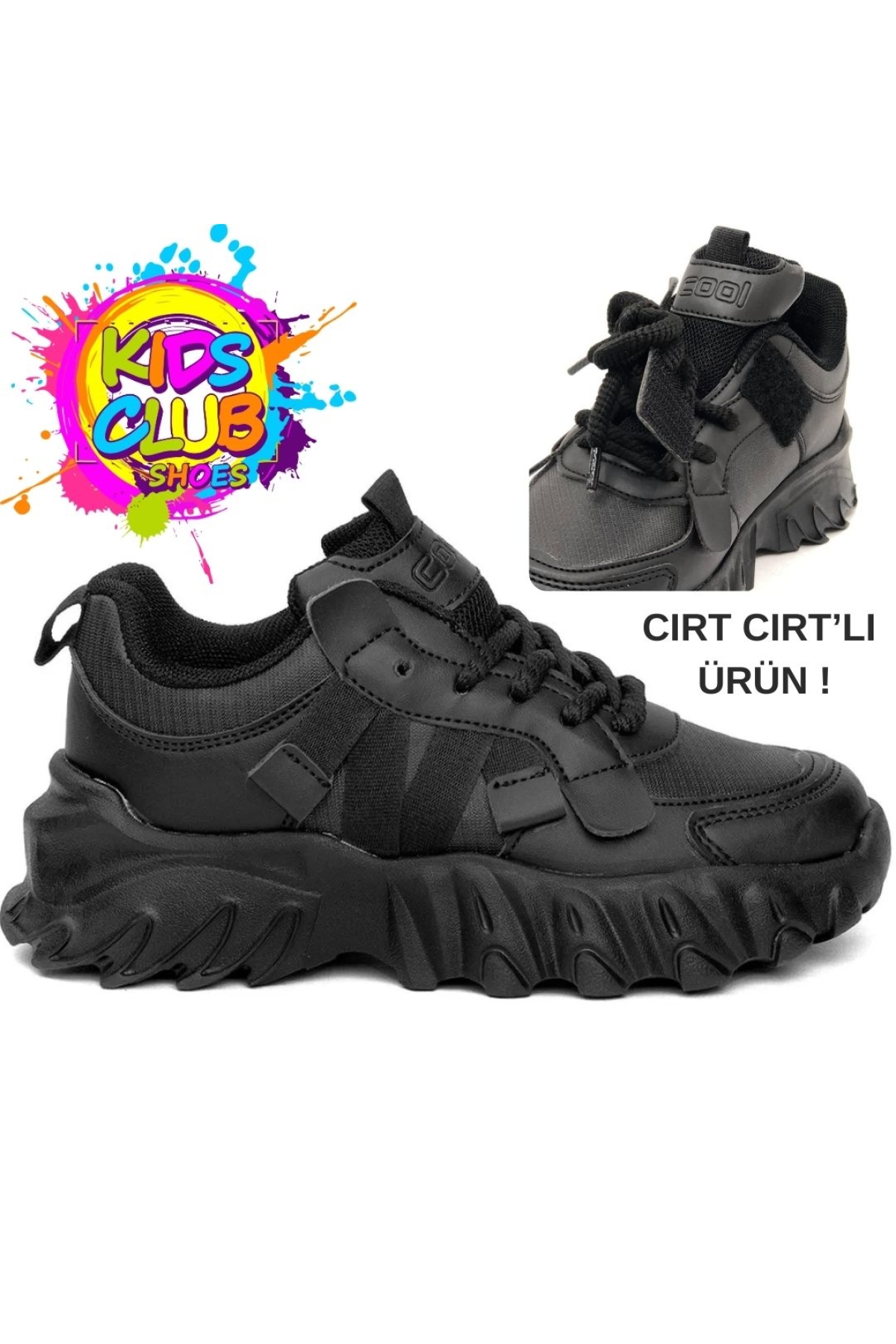 Verom Bağcık Görünümlü Cırt Cırtlı Sneaker Ortopedik Çocuk Spor Ayakkabı - Görsel 3