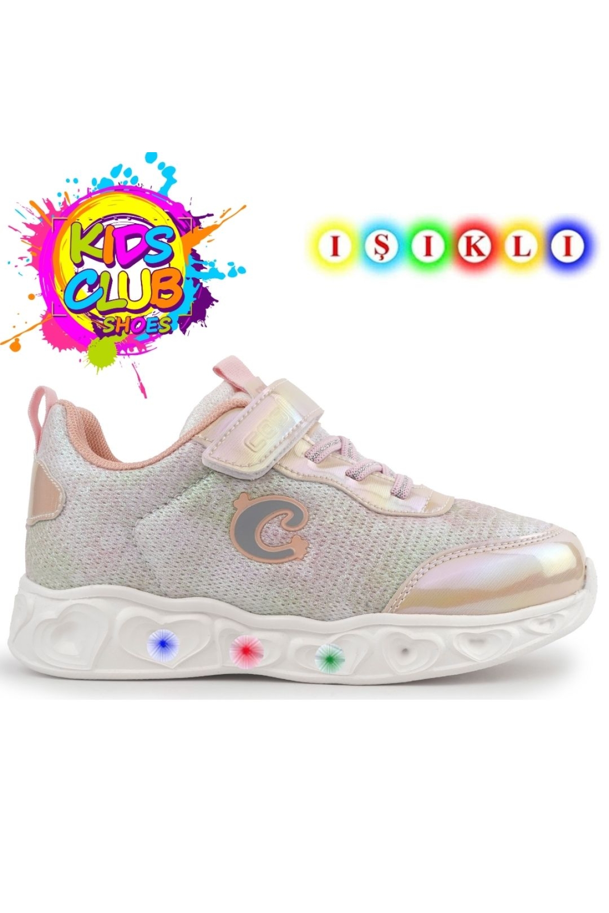 YukiS Işıklı Ortopedik Taban Kız Çocuk Spor Ayakkabı - Görsel 3
