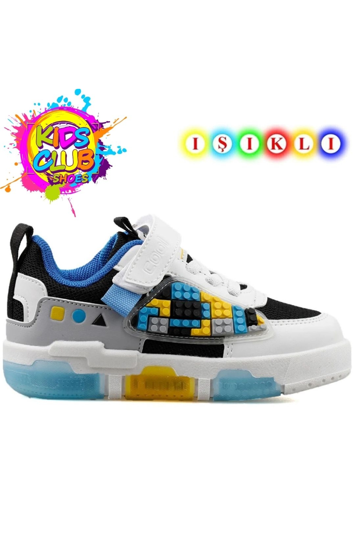 Legos Işıklı Ortopedik Taban Unisex Çocuk Spor Ayakkabı - Görsel 3