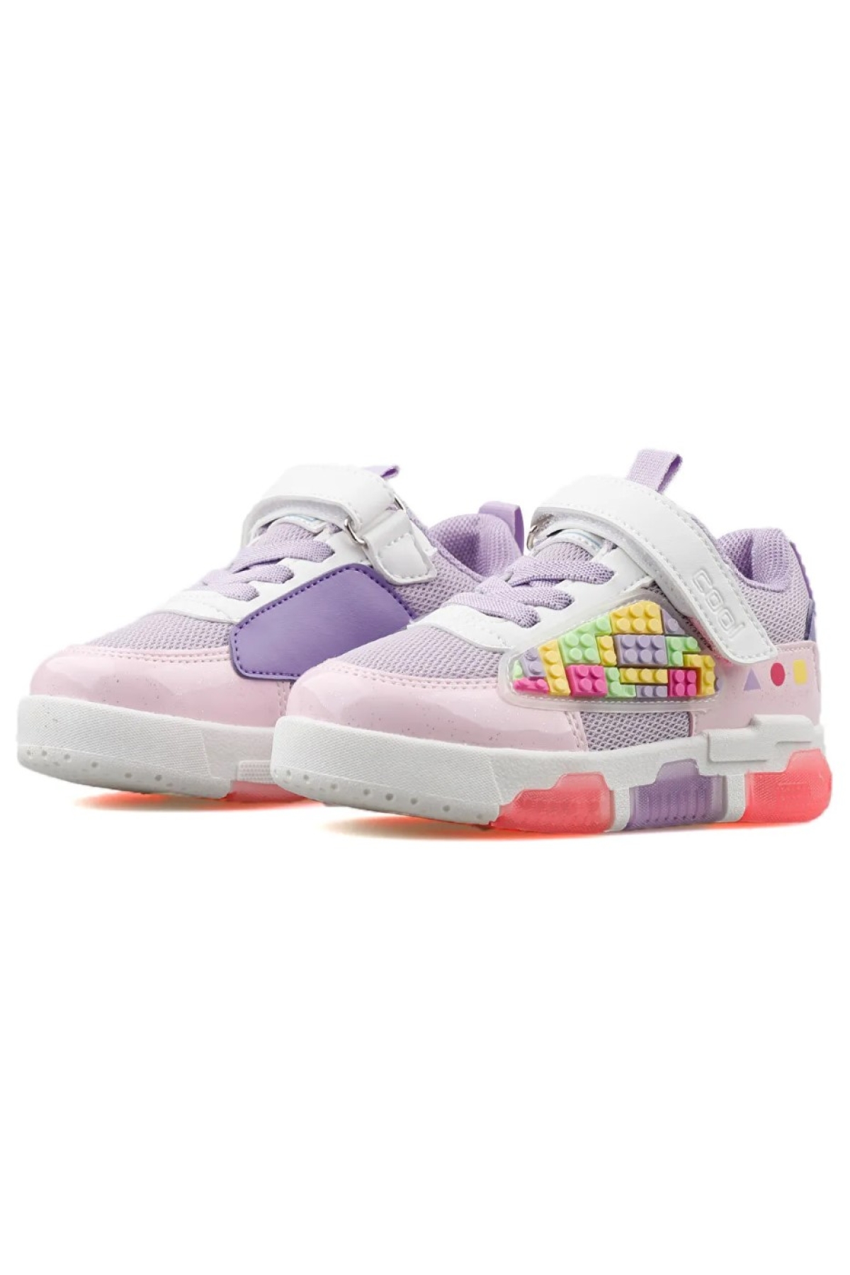 Legos Işıklı Ortopedik Taban Unisex Çocuk Spor Ayakkabı - Görsel 2