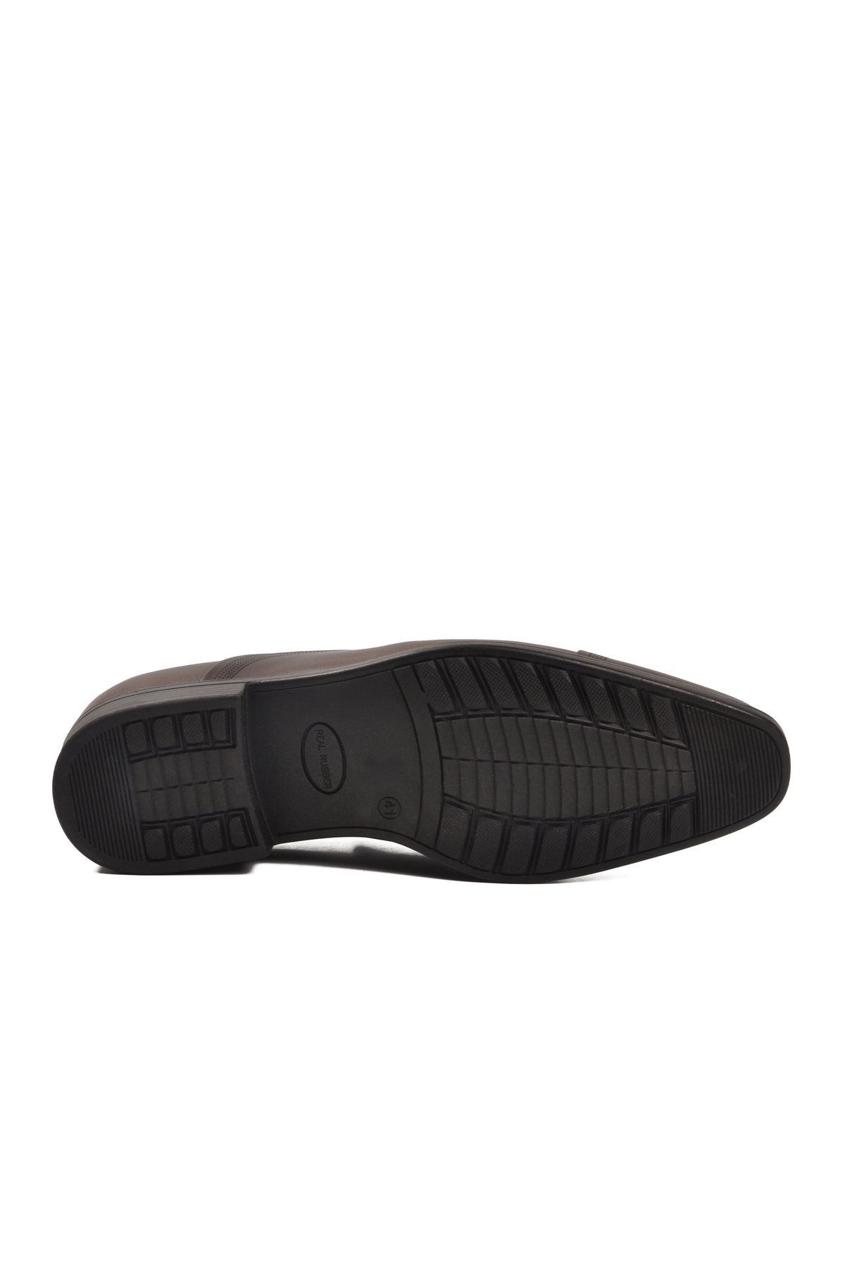 Aspor Kahve Hakiki Deri Bağcıksız Erkek Klasik Ayakkabı - Görsel 6