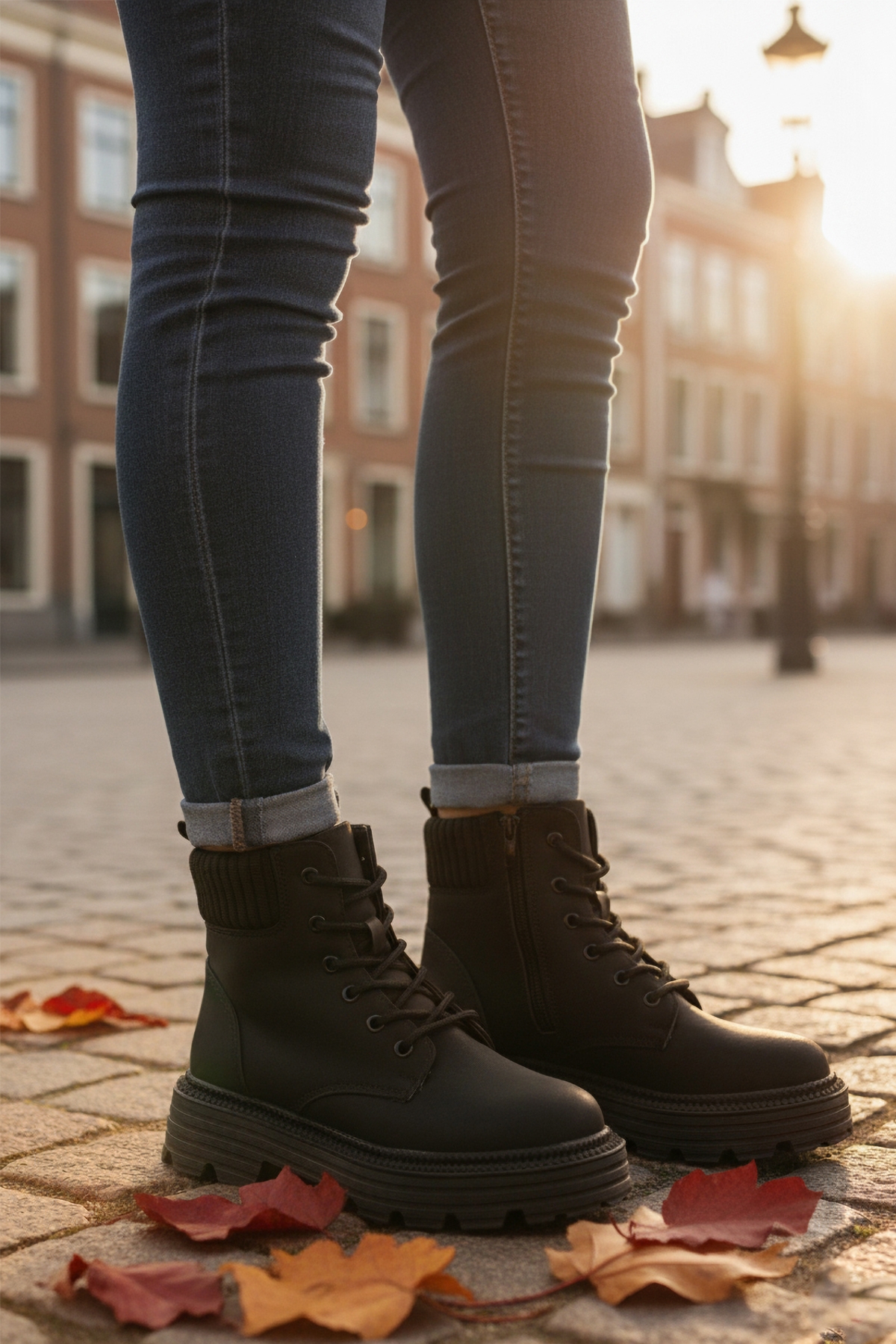 Aspor Siyah Zümrüt Polarlı Fermuarlı Kadın Topuklu Bot - Görsel 4