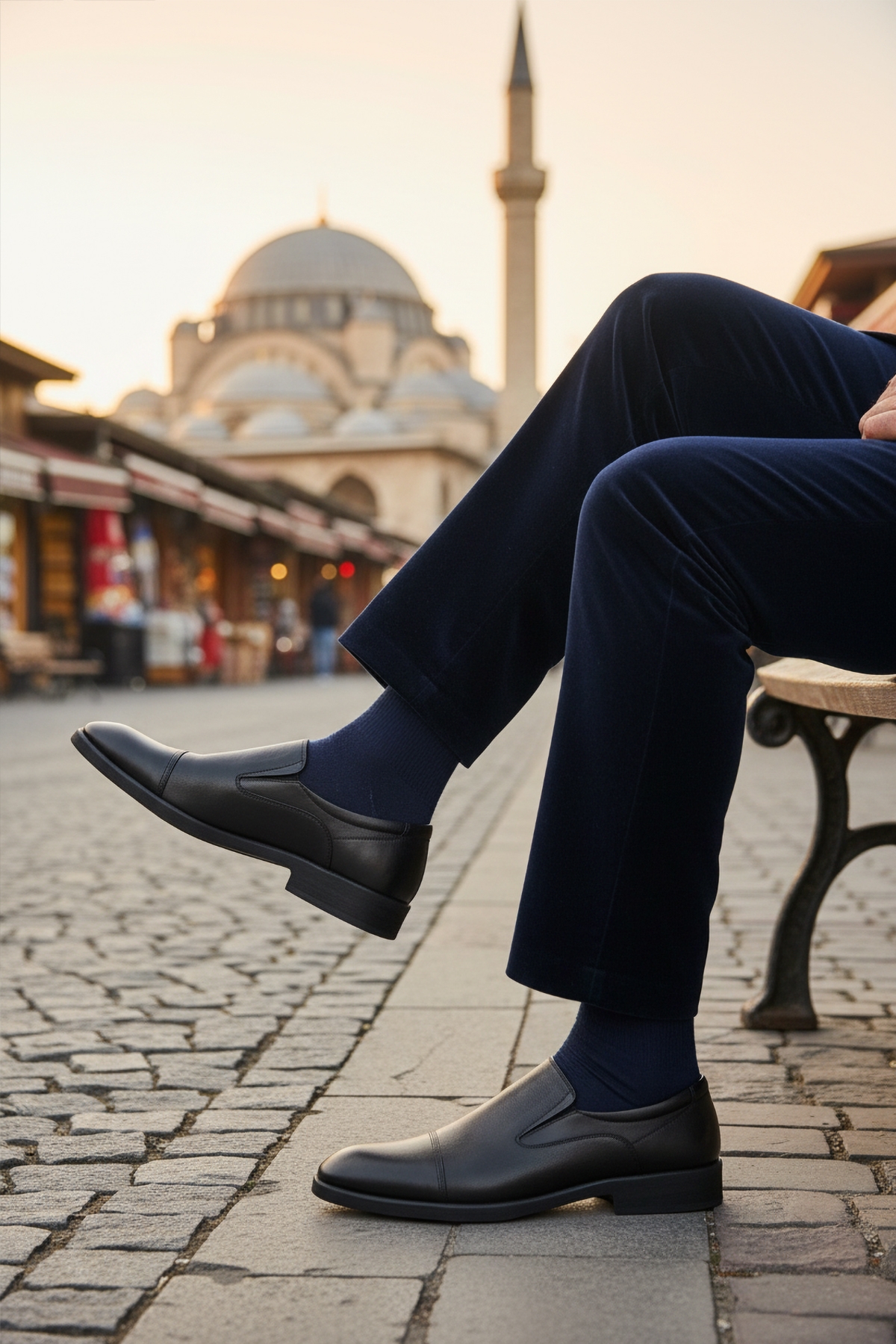 Aspor Siyah Hakiki Deri Bağcıksız Erkek Klasik Ayakkabı - Görsel 4