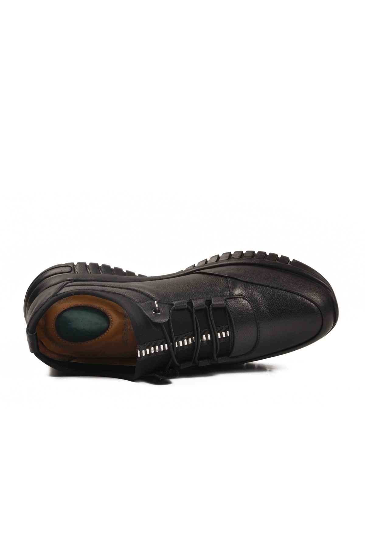 Aspor Siyah Bağcıklı Jel Taban Hakiki Deri Erkek Casual Ayakkabı - Görsel 5