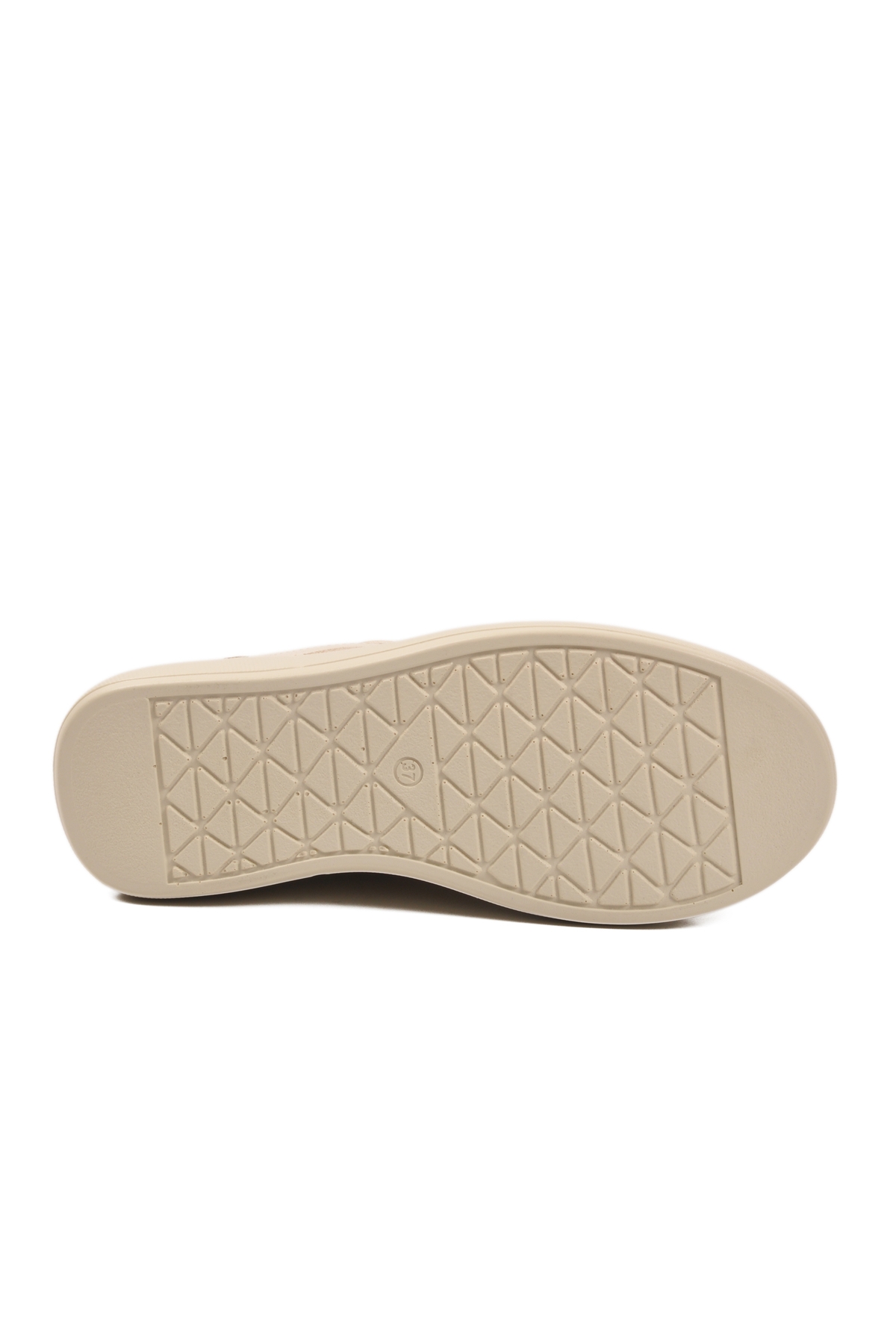 Aspor Bej Yüksek Taban Bağcıklı Kadın Sneaker - Görsel 6