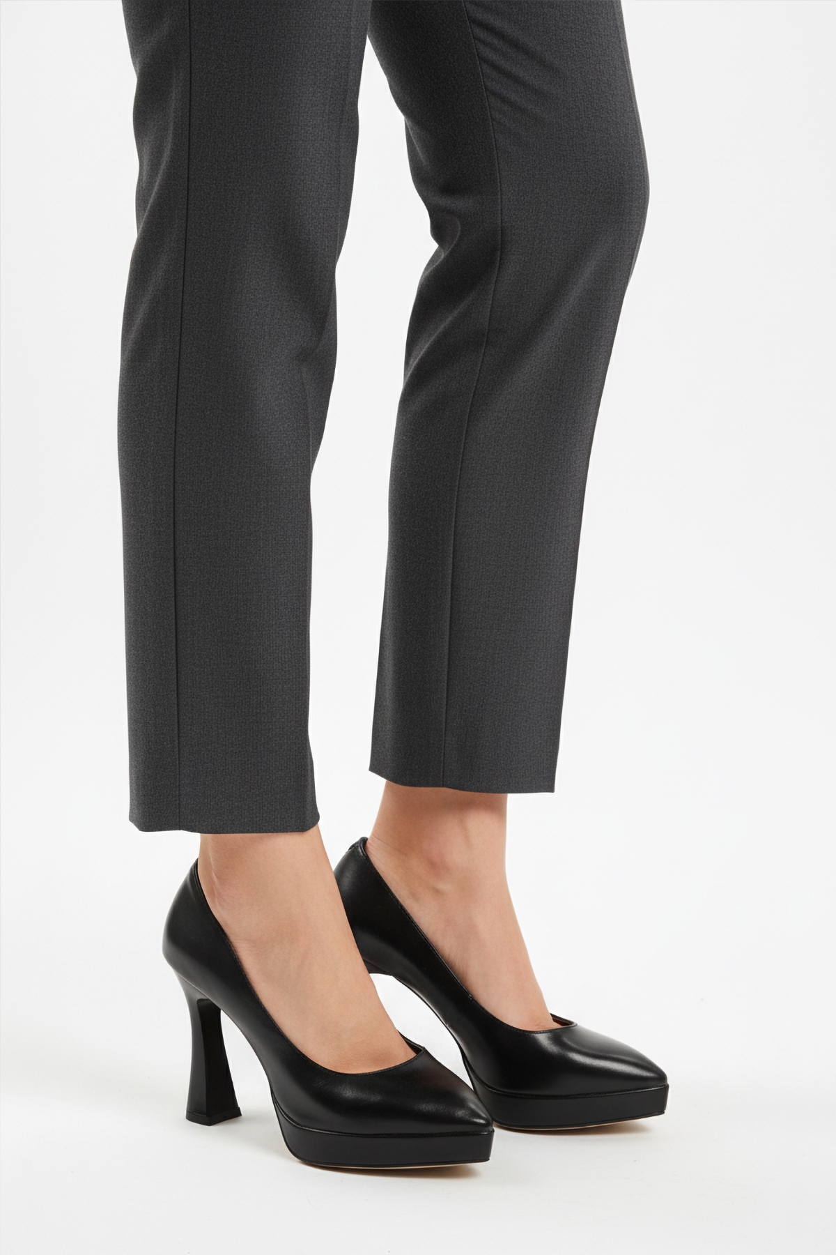 Aspor Siyah Kadın Platform Topuklu Ayakkabı - Görsel 2