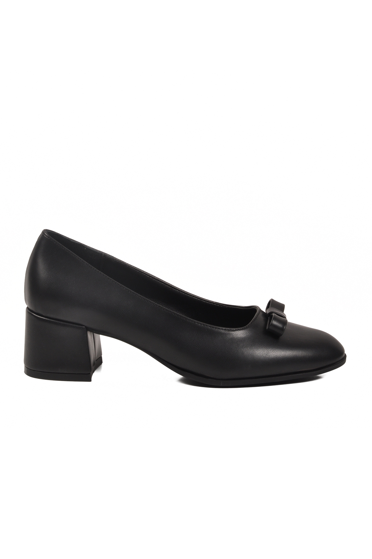 Aspor Siyah Fiyonklu Kadın Topuklu Ayakkabı - Görsel 3