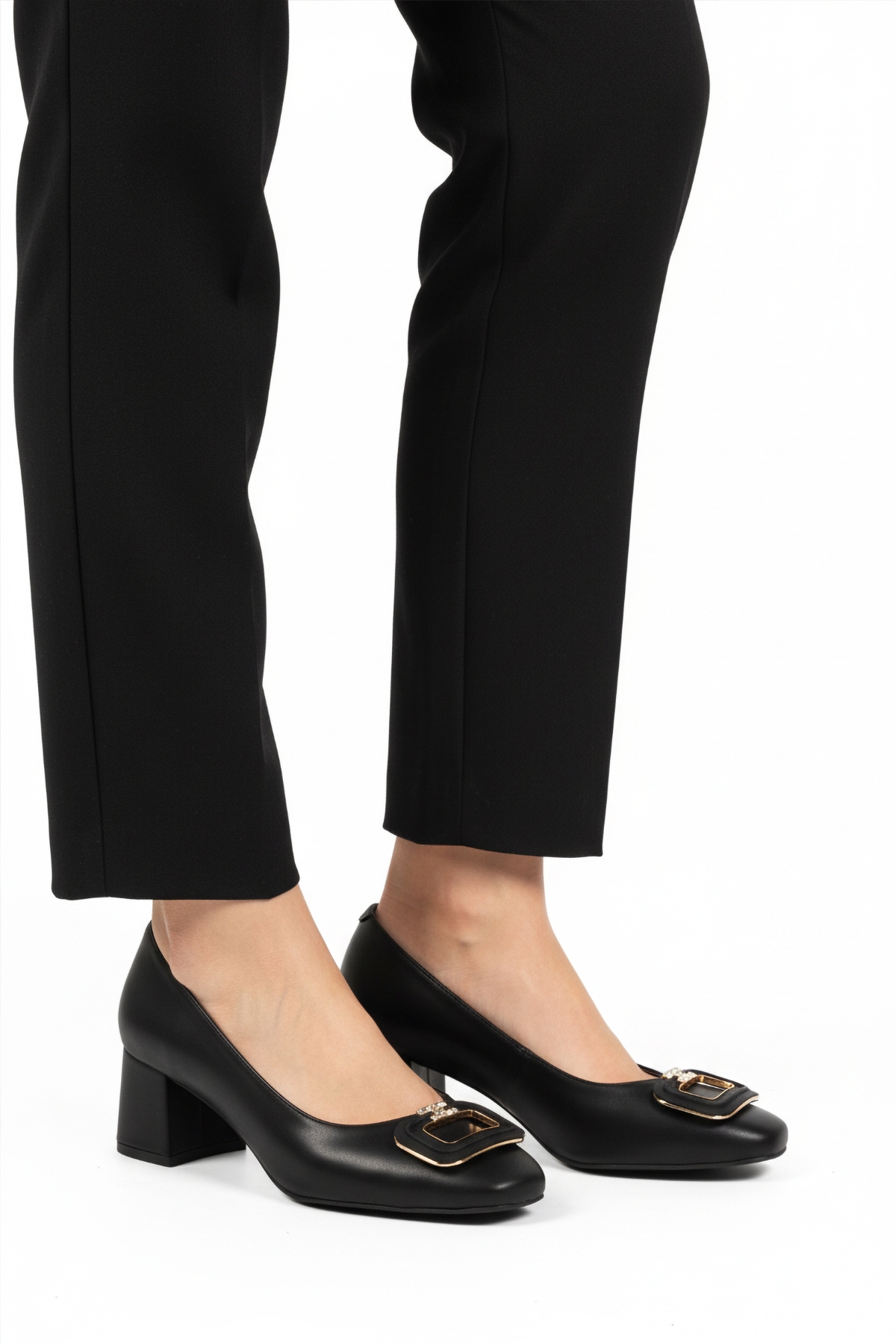 Aspor Siyah Kadın Topuklu Ayakkabı - Görsel 2