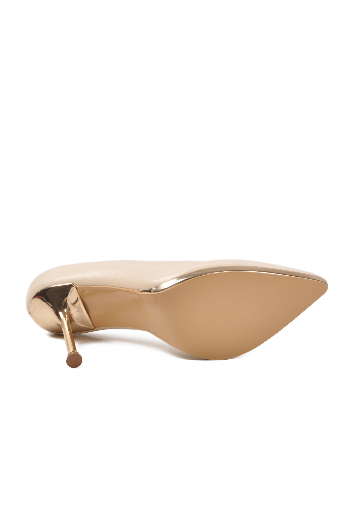 Aspor Bej Topuklu Kadın Abiye Ayakkabı - Görsel 6