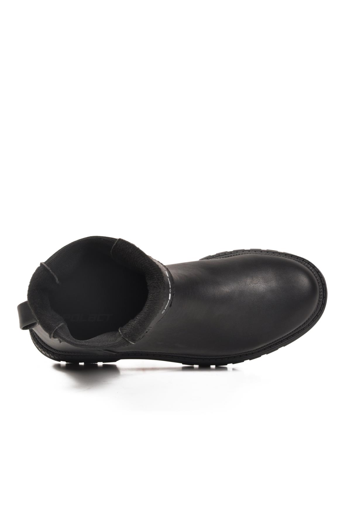 23012 Z Siyah Taşlı Kadın Bot - Görsel 5