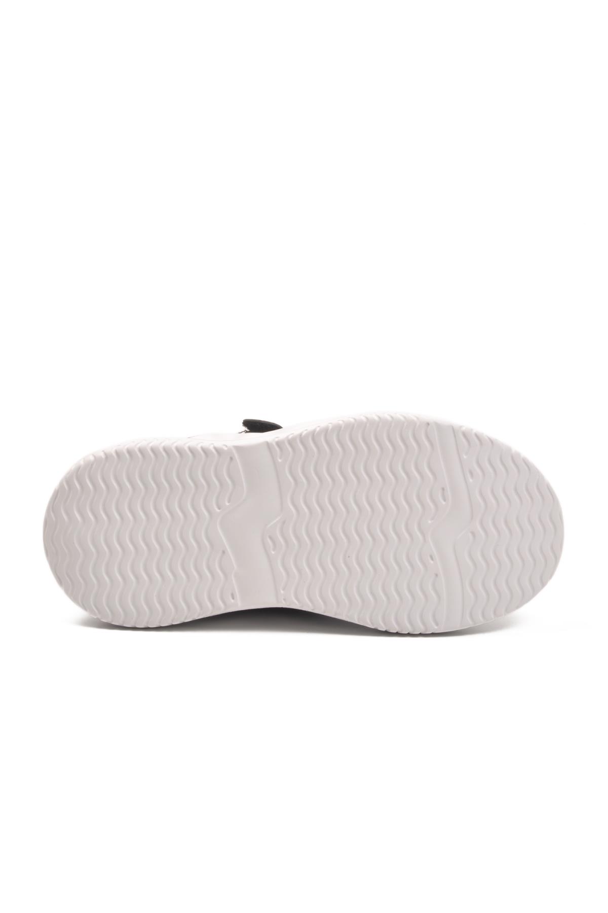 2033 F Siyah-Beyaz Çocuk Spor Ayakkabı - Görsel 6