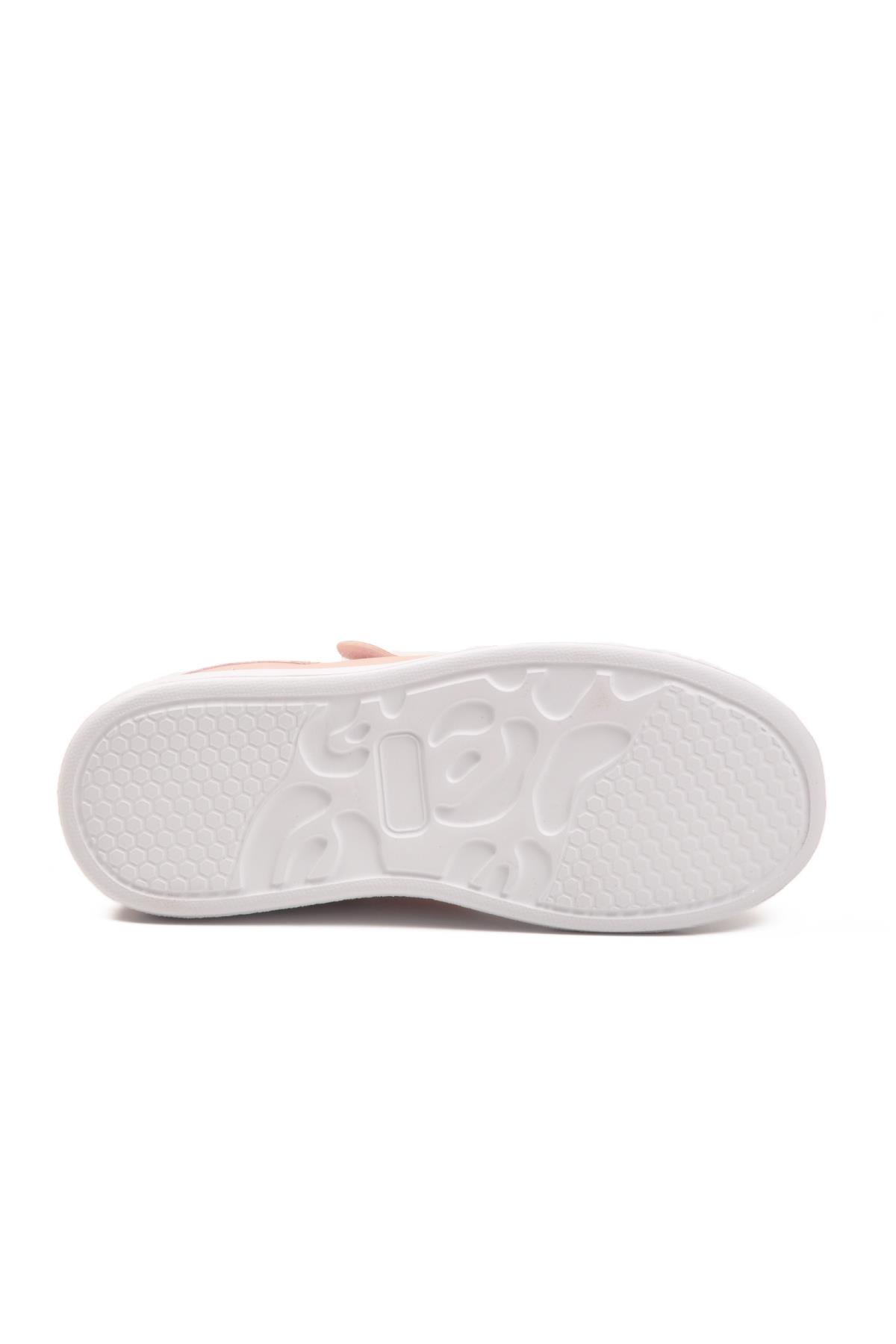 Pudra Simli Cırtlı Çocuk Spor Ayakkabı Ruffon 2540-K F - Görsel 6