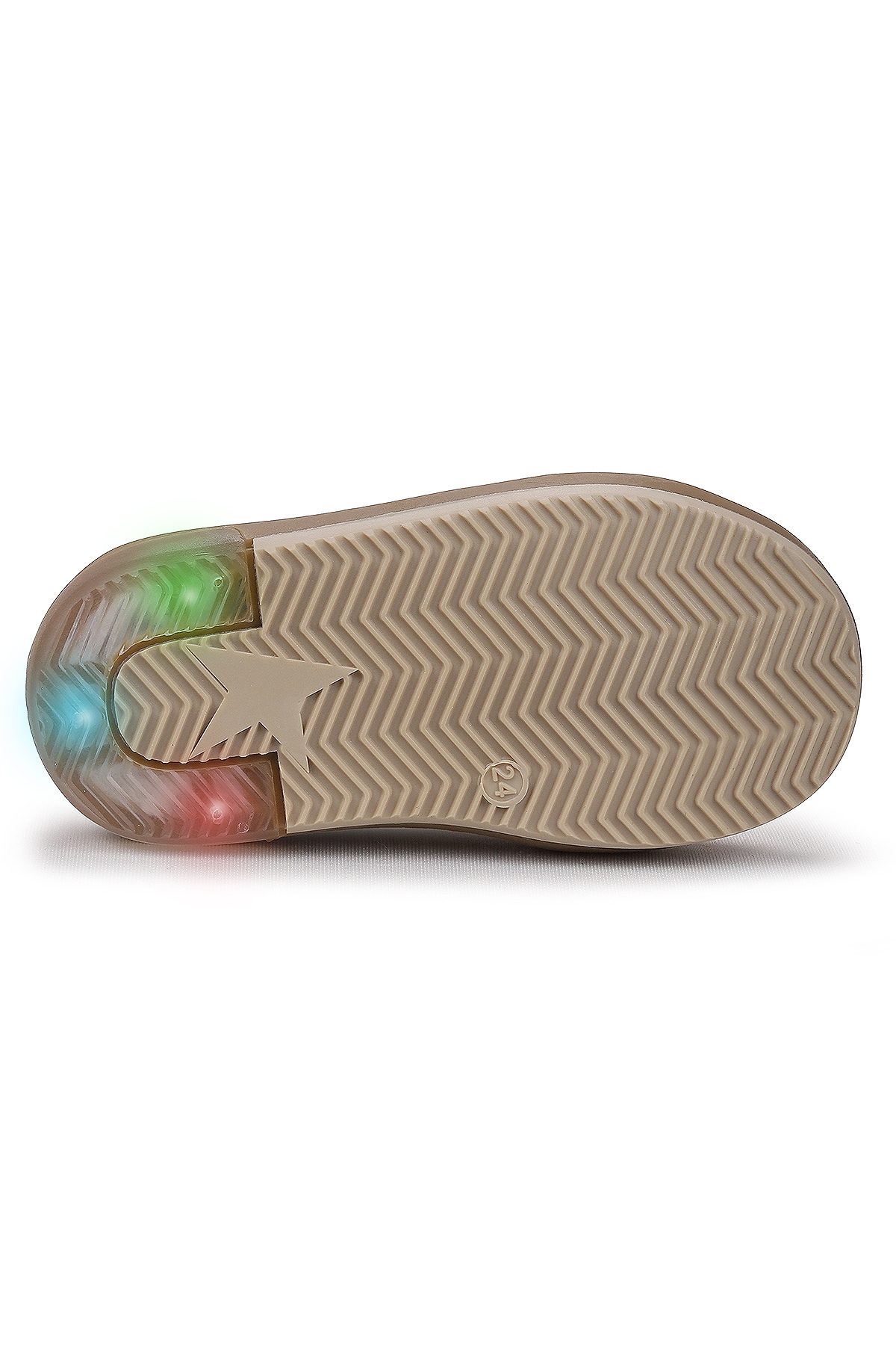 Rena Günlük Cırtlı Işıklı Kız Bebek Spor Ayakkabı Beyaz - Siyah - Görsel 6