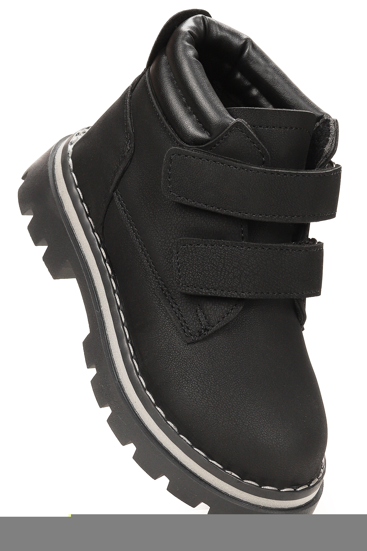 Azka Cırtlı Kız Çocuk Bot Ayakkabı Siyah - Siyah - Görsel 4