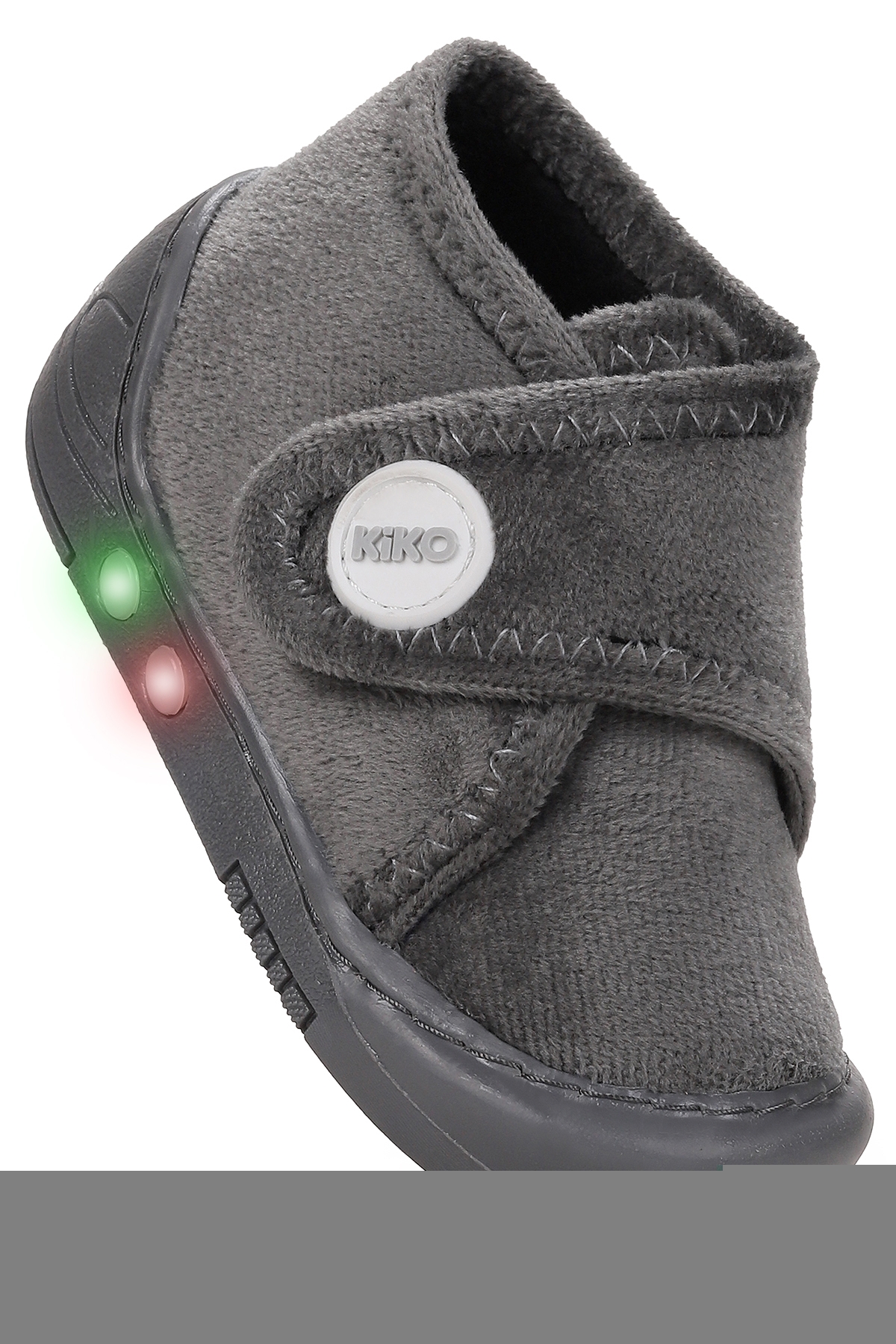 Petri Günlük Işıklı Kız Bebek Ev Okul Kreş Panduf Gri - Görsel 4