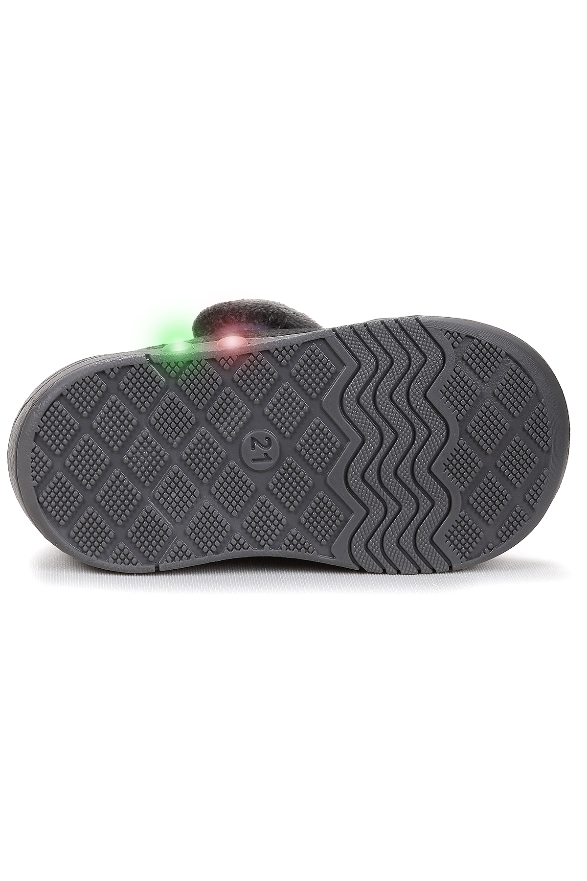 Petri Günlük Işıklı Kız Bebek Ev Okul Kreş Panduf Gri - Görsel 6